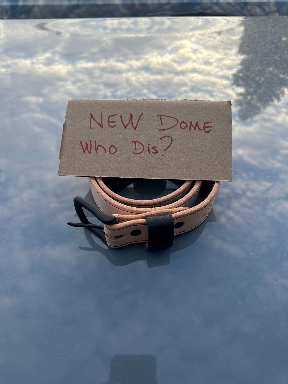 Photo by jfs1215 on October 1, 2025 of the Nicks Blackout Belt in Wickett & Craig Natural Veg Tan.