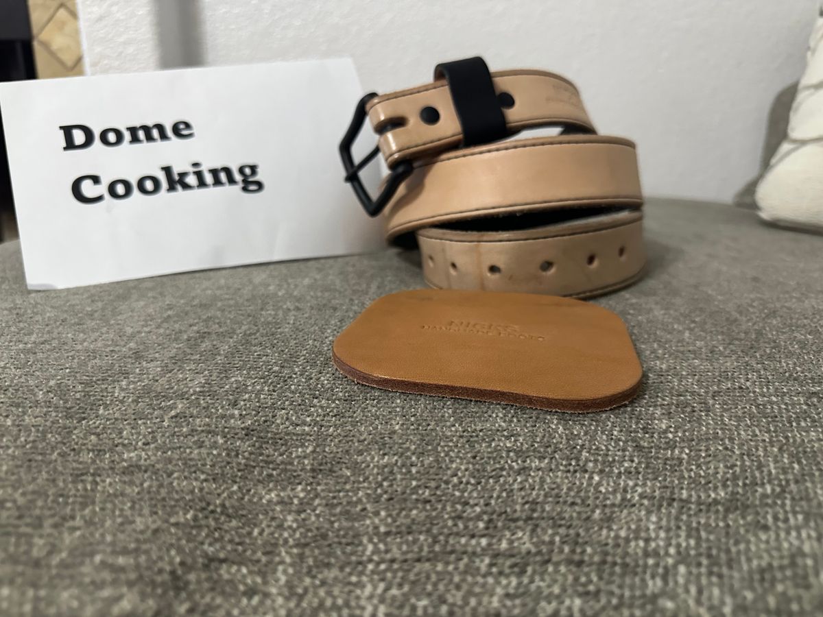 Photo by jfs1215 on November 6, 2025 of the Nicks Blackout Belt in Wickett & Craig Natural Veg Tan.