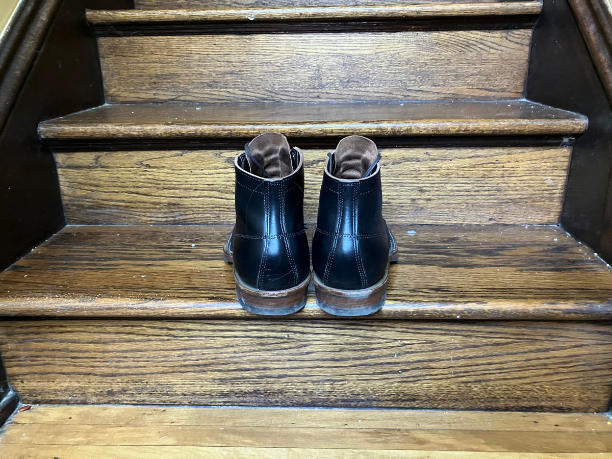 Photo by yoemanrandcorp on October 3, 2025 of the White's Semi-Dress in Horween Black Chromexcel Horsehide.
