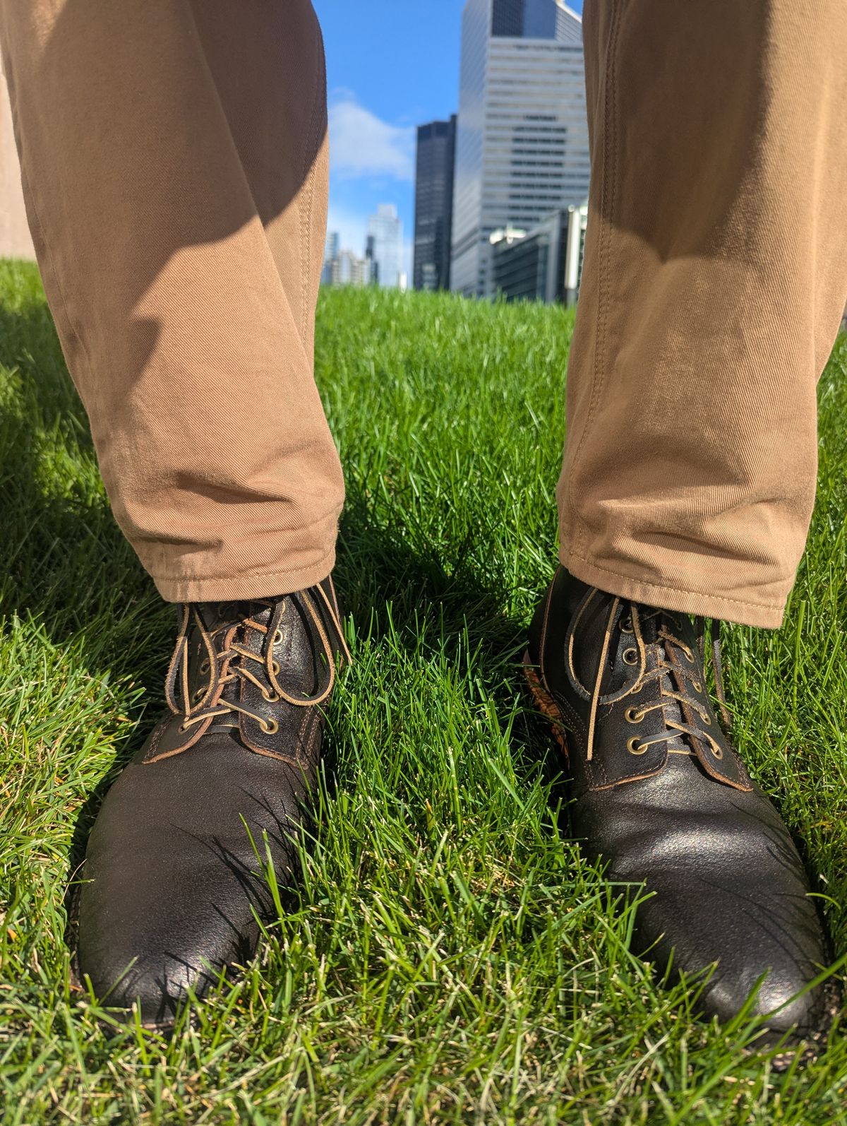 Photo by MrMister on October 21, 2025 of the Parkhurst The Allen in Horween Dark Brown Waxed Flesh.