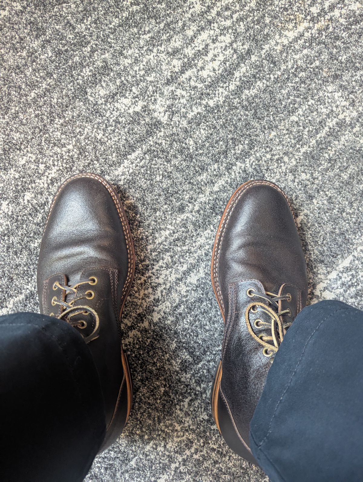 Photo by MrMister on October 27, 2025 of the Parkhurst The Allen in Horween Dark Brown Waxed Flesh.