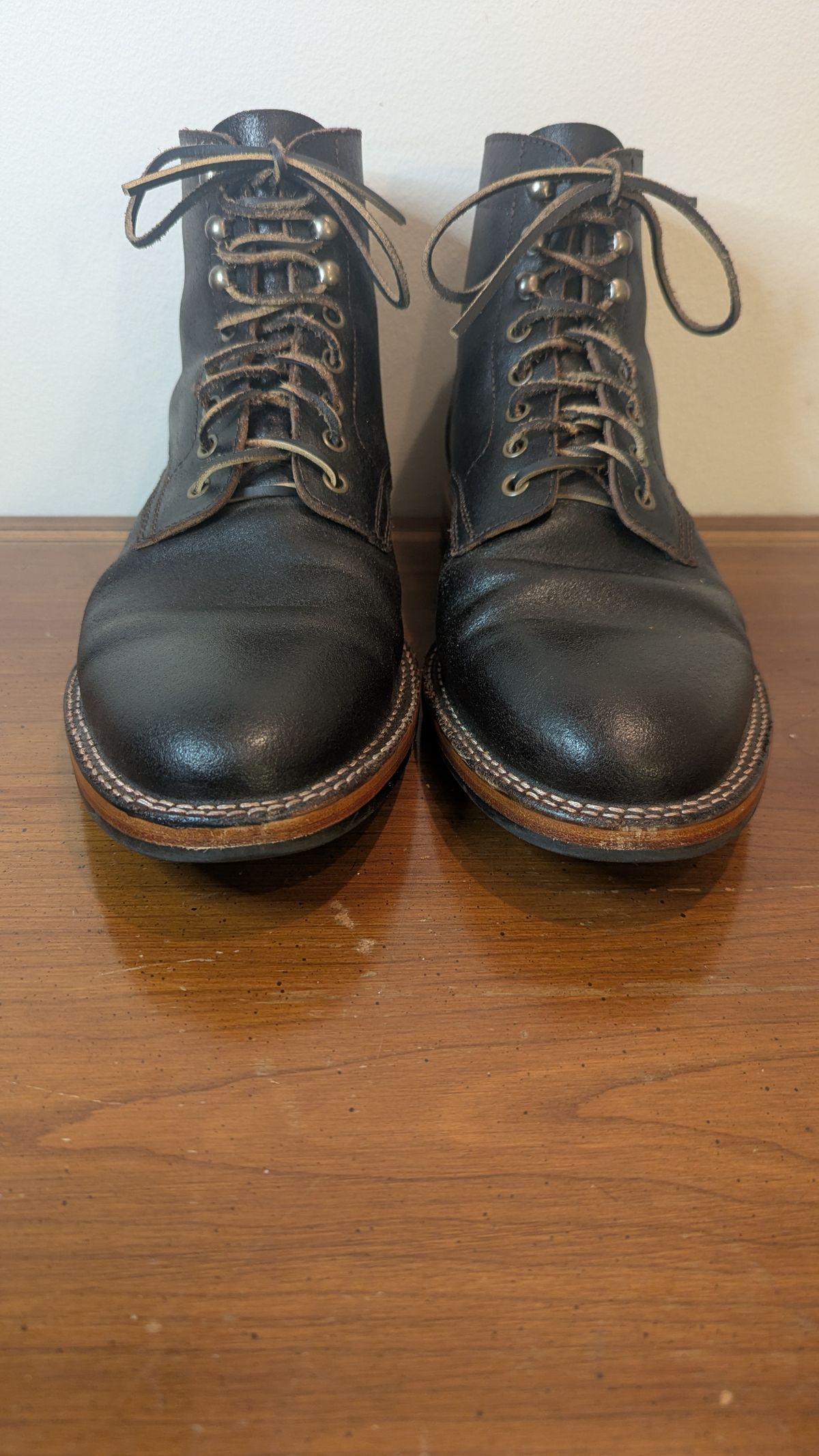 Photo by MrMister on November 6, 2025 of the Parkhurst The Allen in Horween Dark Brown Waxed Flesh.