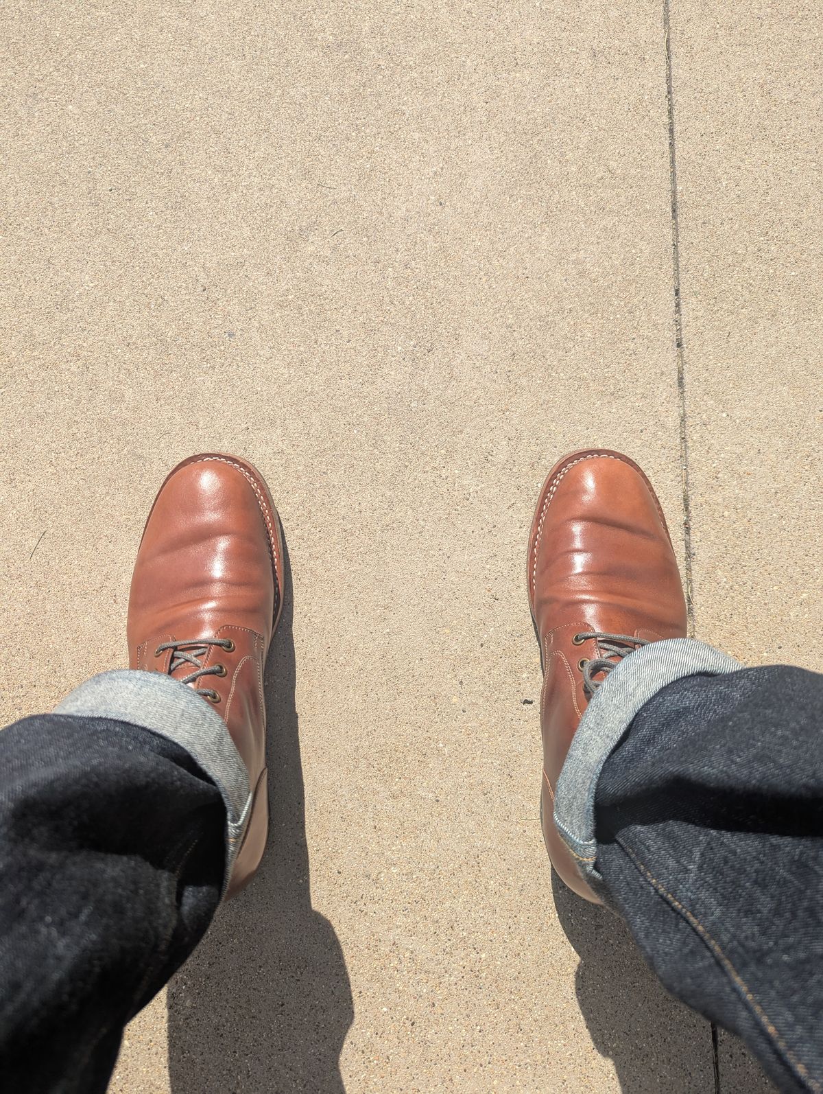 Photo by MrMister on August 29, 2025 of the Blkbrd Shoemaker Rudiger Service Boot in Maryam Toscanello TPR Horsebutt.