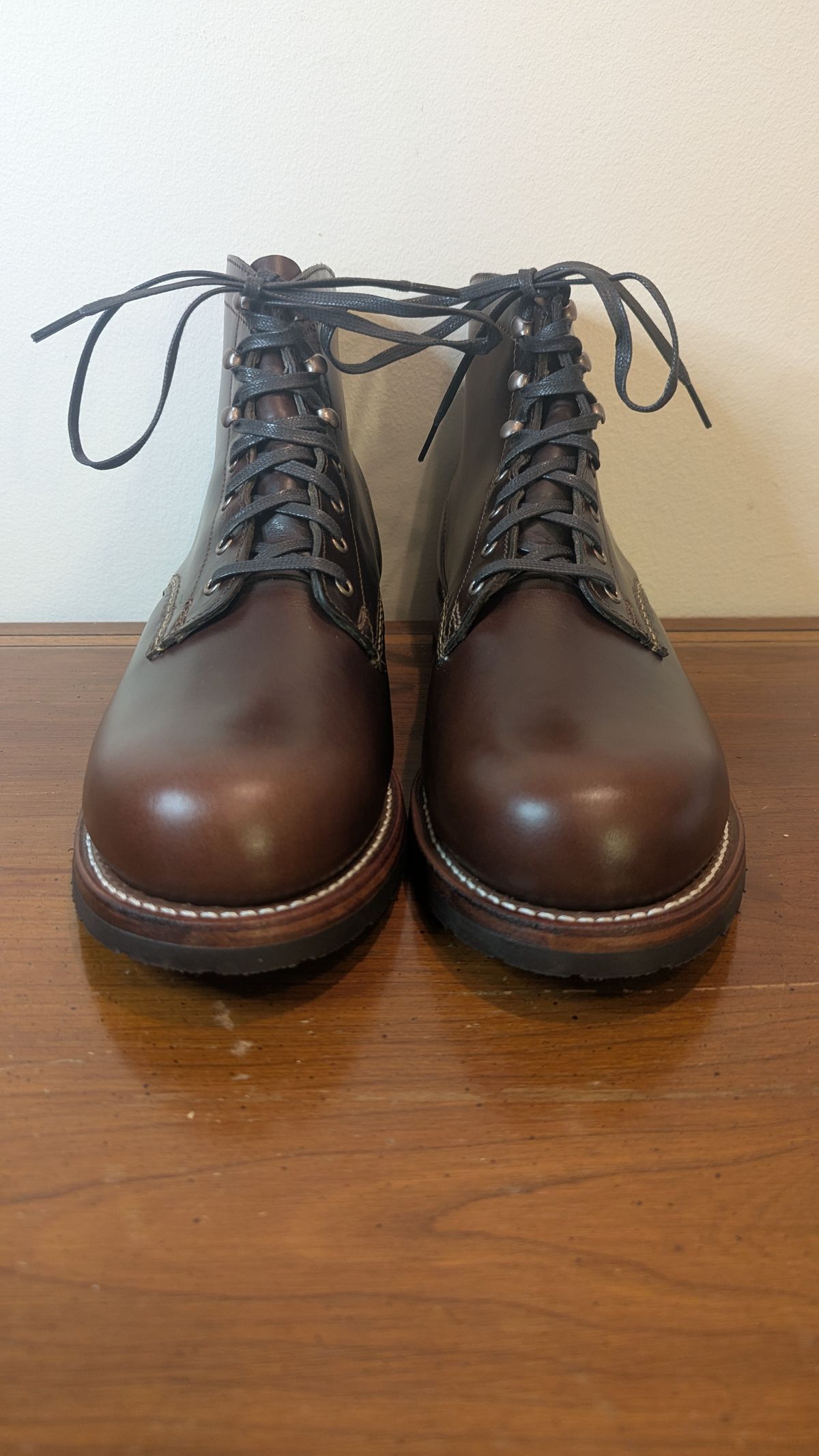 Photo by MrMister on November 6, 2025 of the Wolverine 1000 Mile Evans Boot in Horween Brown Chromexcel.