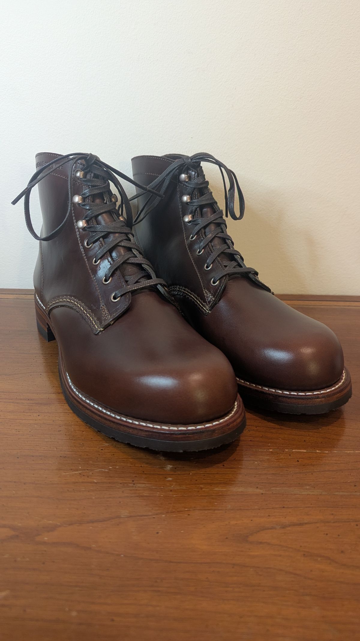 Photo by MrMister on November 6, 2025 of the Wolverine 1000 Mile Evans Boot in Horween Brown Chromexcel.