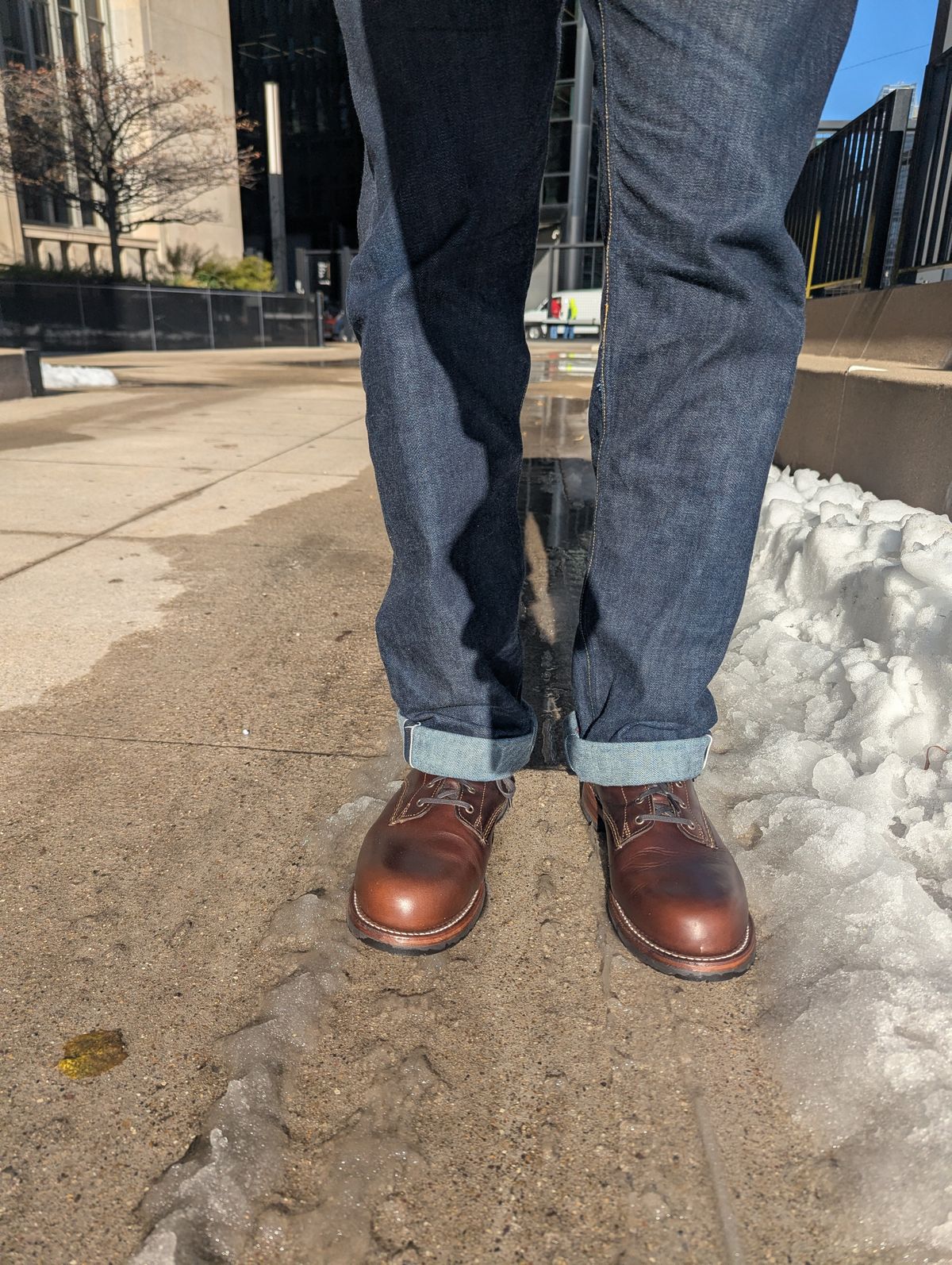 Photo by MrMister on November 12, 2025 of the Wolverine 1000 Mile Evans Boot in Horween Brown Chromexcel.