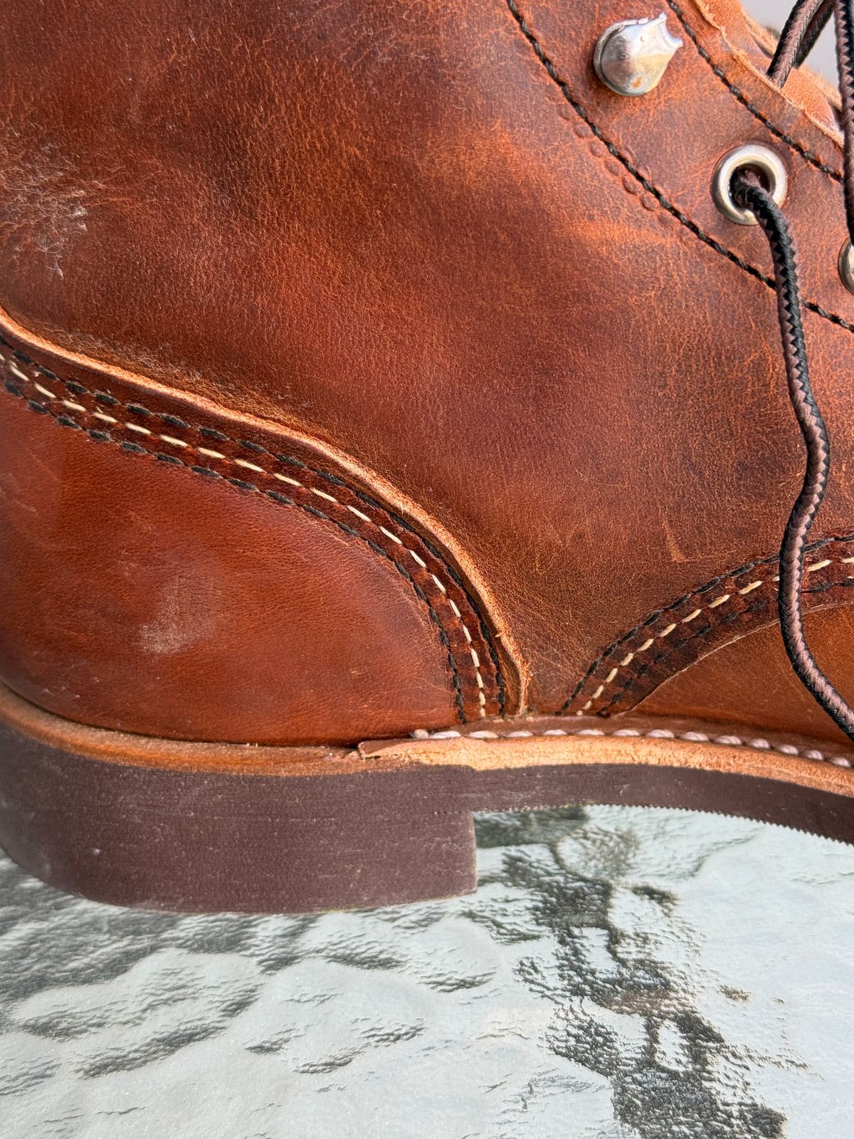 Photo by inventoryism on June 30, 2026 of the Red Wing Iron Ranger in S.B. Foot Copper Rough and Tough.