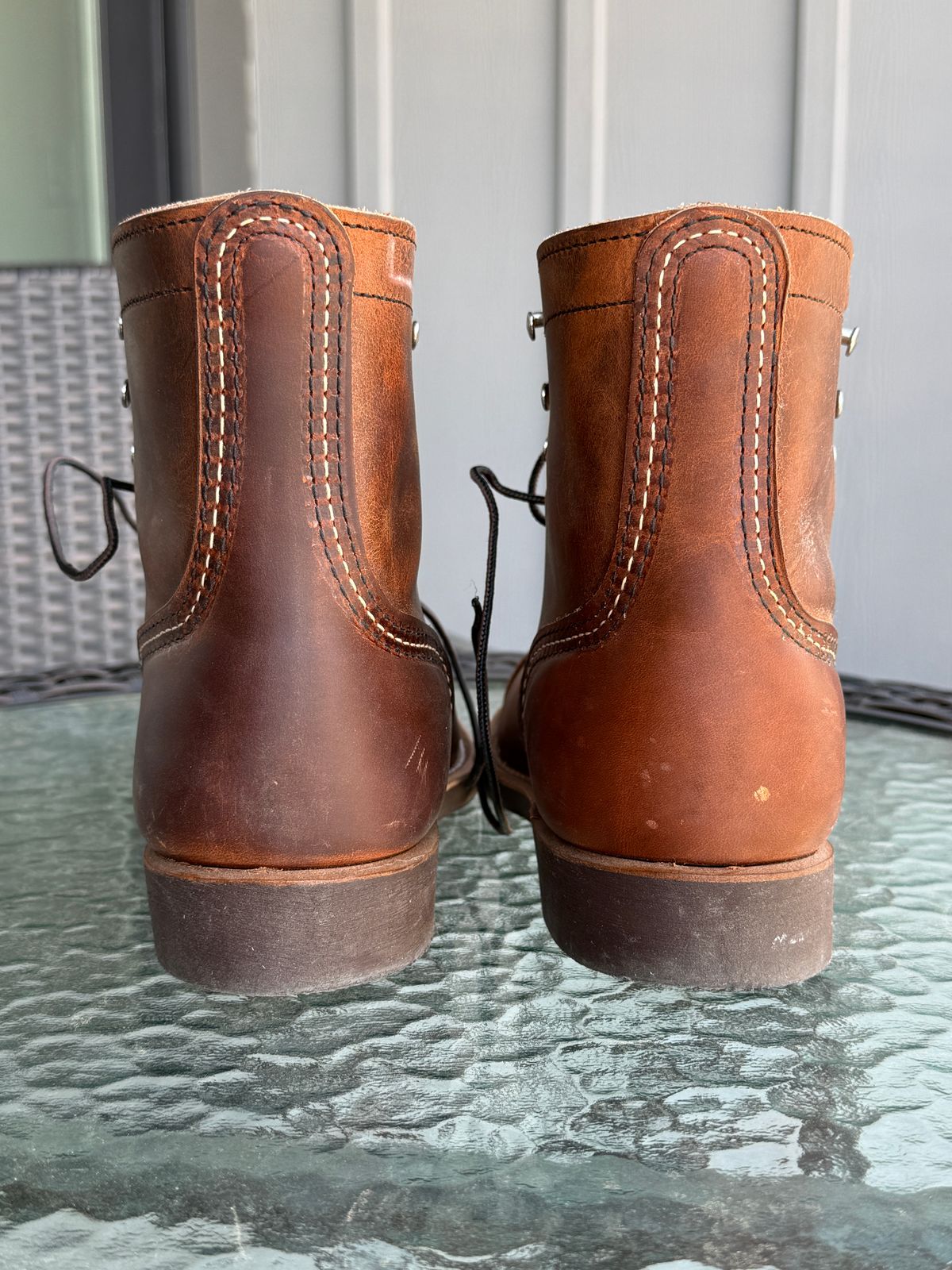 Photo by inventoryism on June 30, 2026 of the Red Wing Iron Ranger in S.B. Foot Copper Rough and Tough.