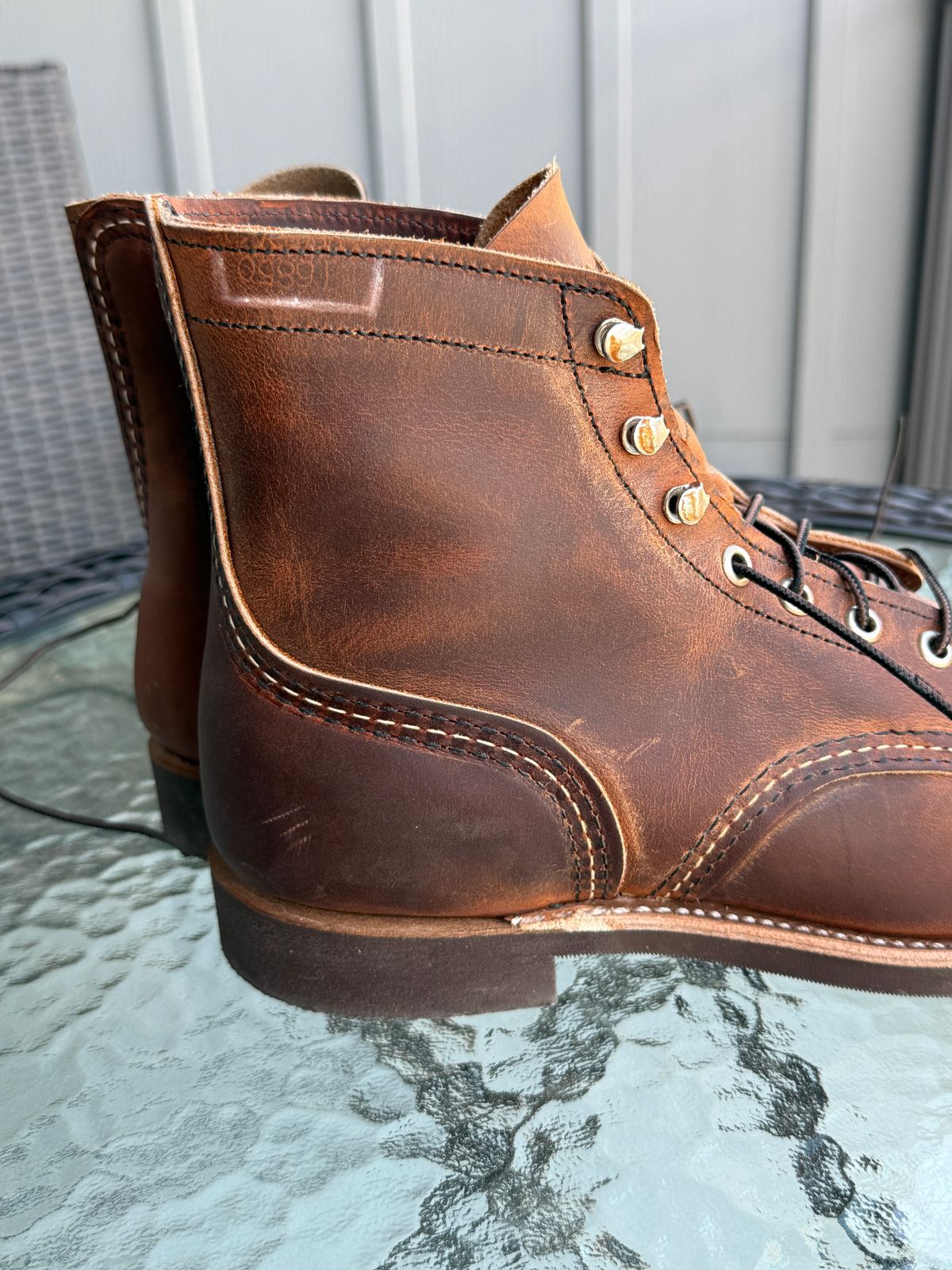 Photo by inventoryism on June 30, 2026 of the Red Wing Iron Ranger in S.B. Foot Copper Rough and Tough.