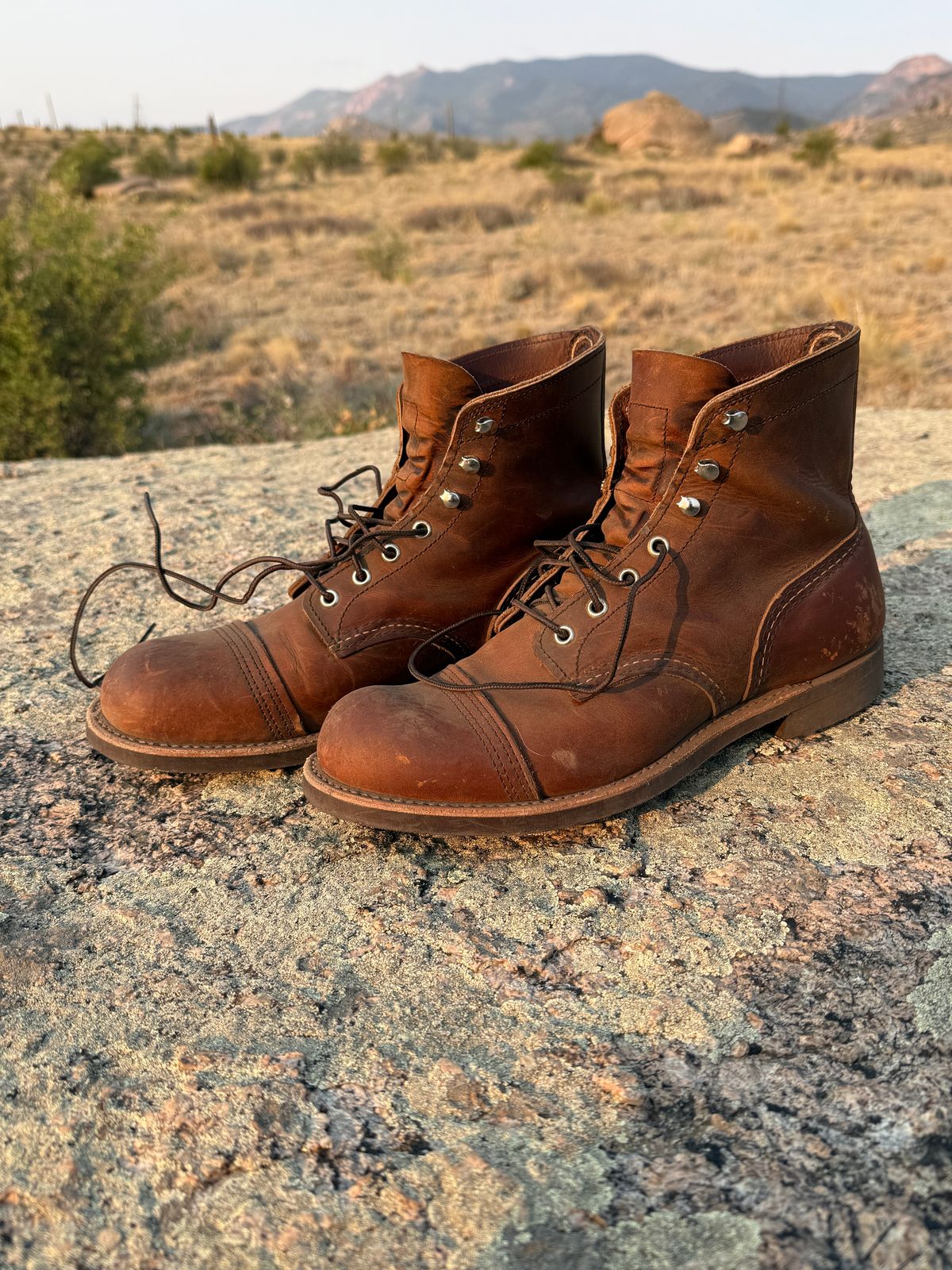 Photo by inventoryism on July 4, 2026 of the Red Wing Iron Ranger in S.B. Foot Copper Rough and Tough.