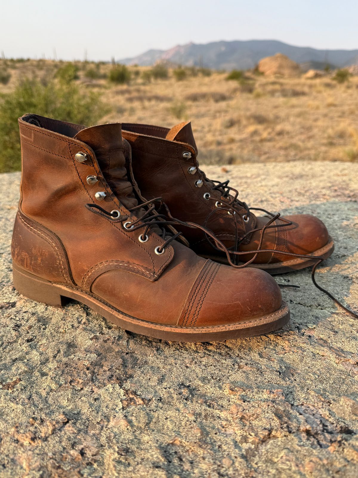 Photo by inventoryism on July 4, 2026 of the Red Wing Iron Ranger in S.B. Foot Copper Rough and Tough.