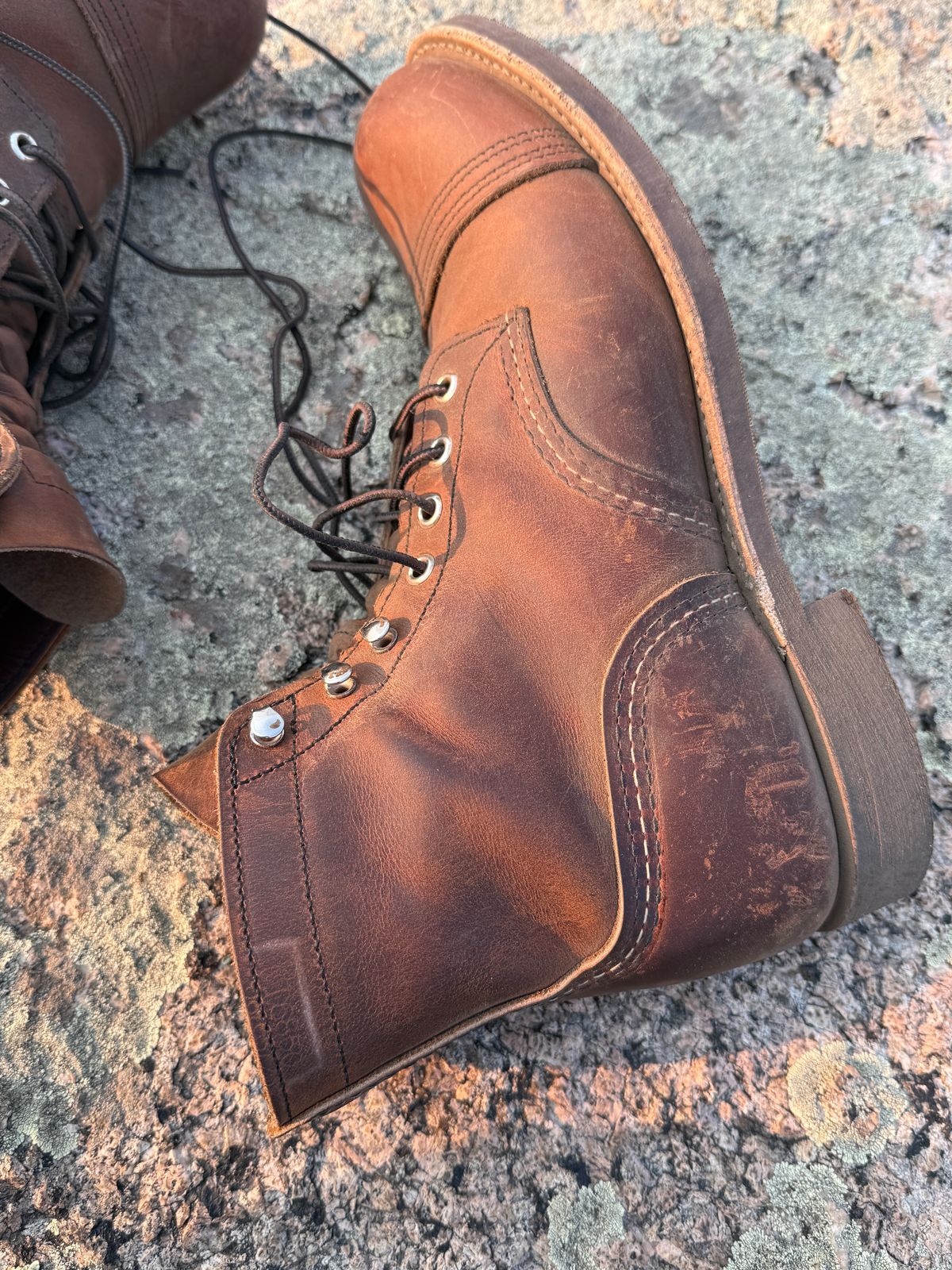 Photo by inventoryism on July 4, 2026 of the Red Wing Iron Ranger in S.B. Foot Copper Rough and Tough.