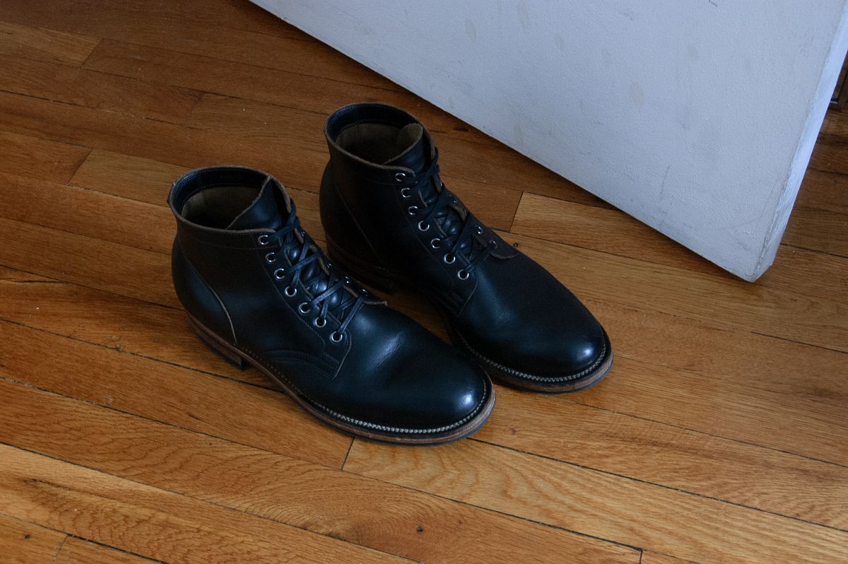 Photo by inventoryism on May 29, 2026 of the Viberg Service Boot in Horween Black Chromexcel.