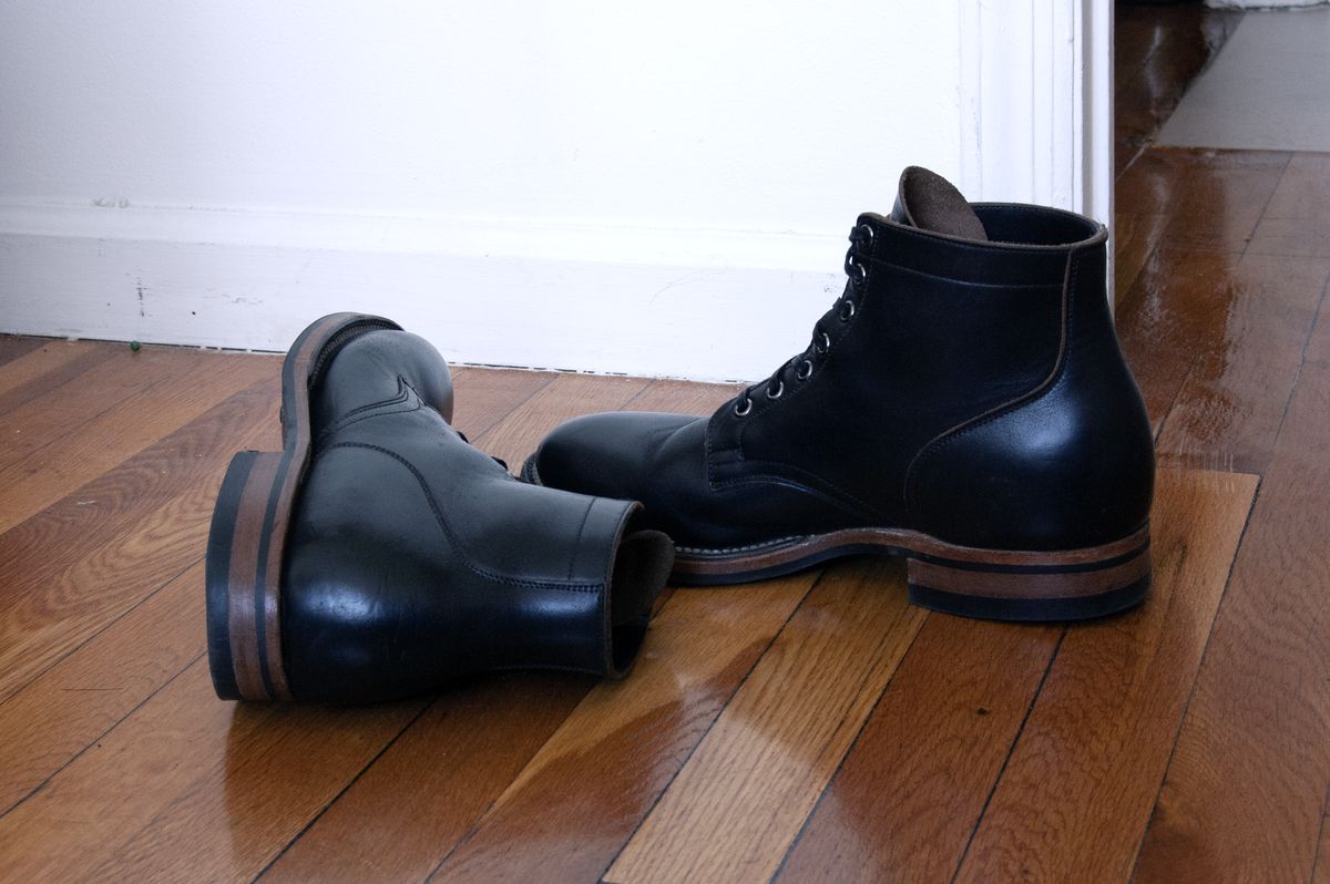Photo by inventoryism on May 29, 2026 of the Viberg Service Boot in Horween Black Chromexcel.