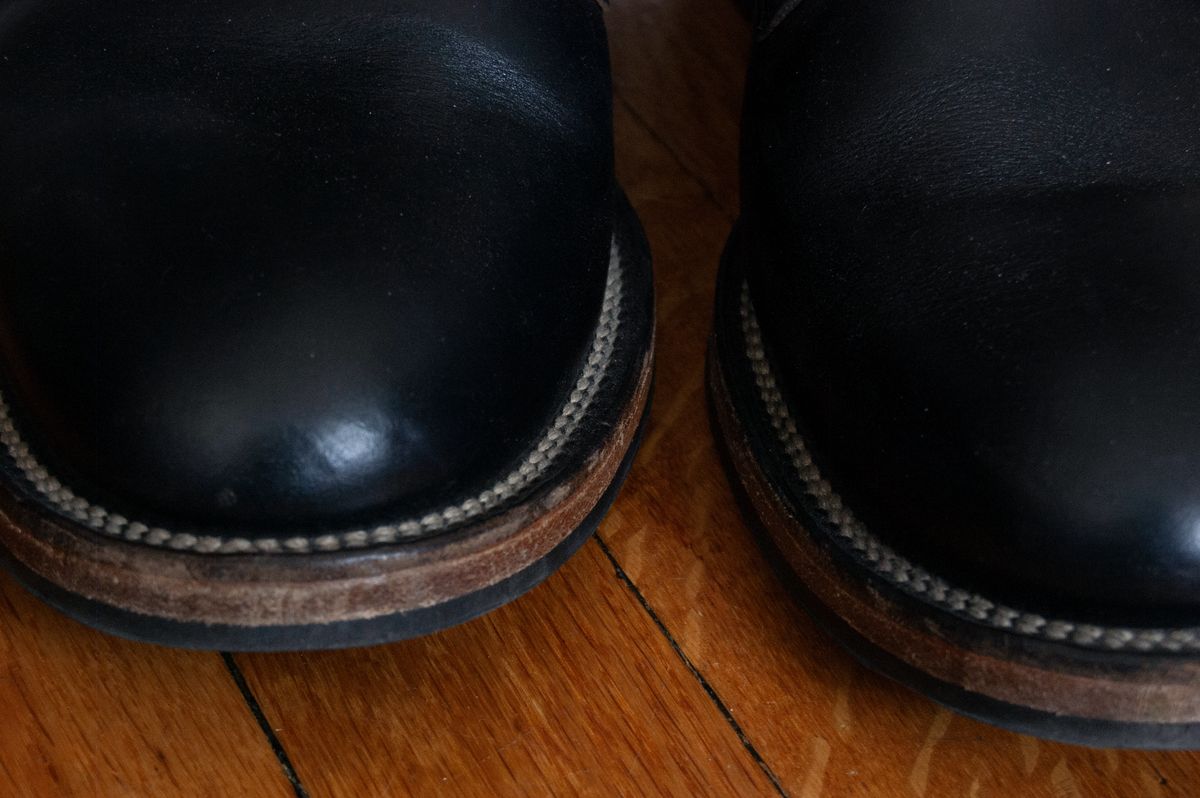 Photo by inventoryism on May 29, 2026 of the Viberg Service Boot in Horween Black Chromexcel.