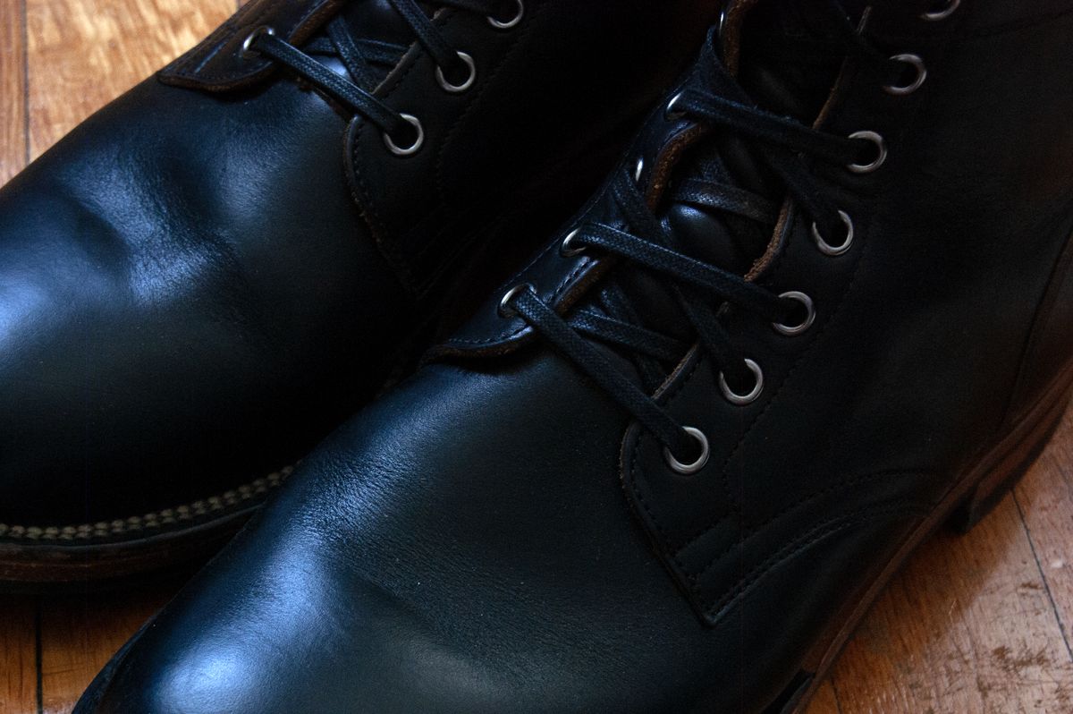 Photo by inventoryism on May 29, 2026 of the Viberg Service Boot in Horween Black Chromexcel.