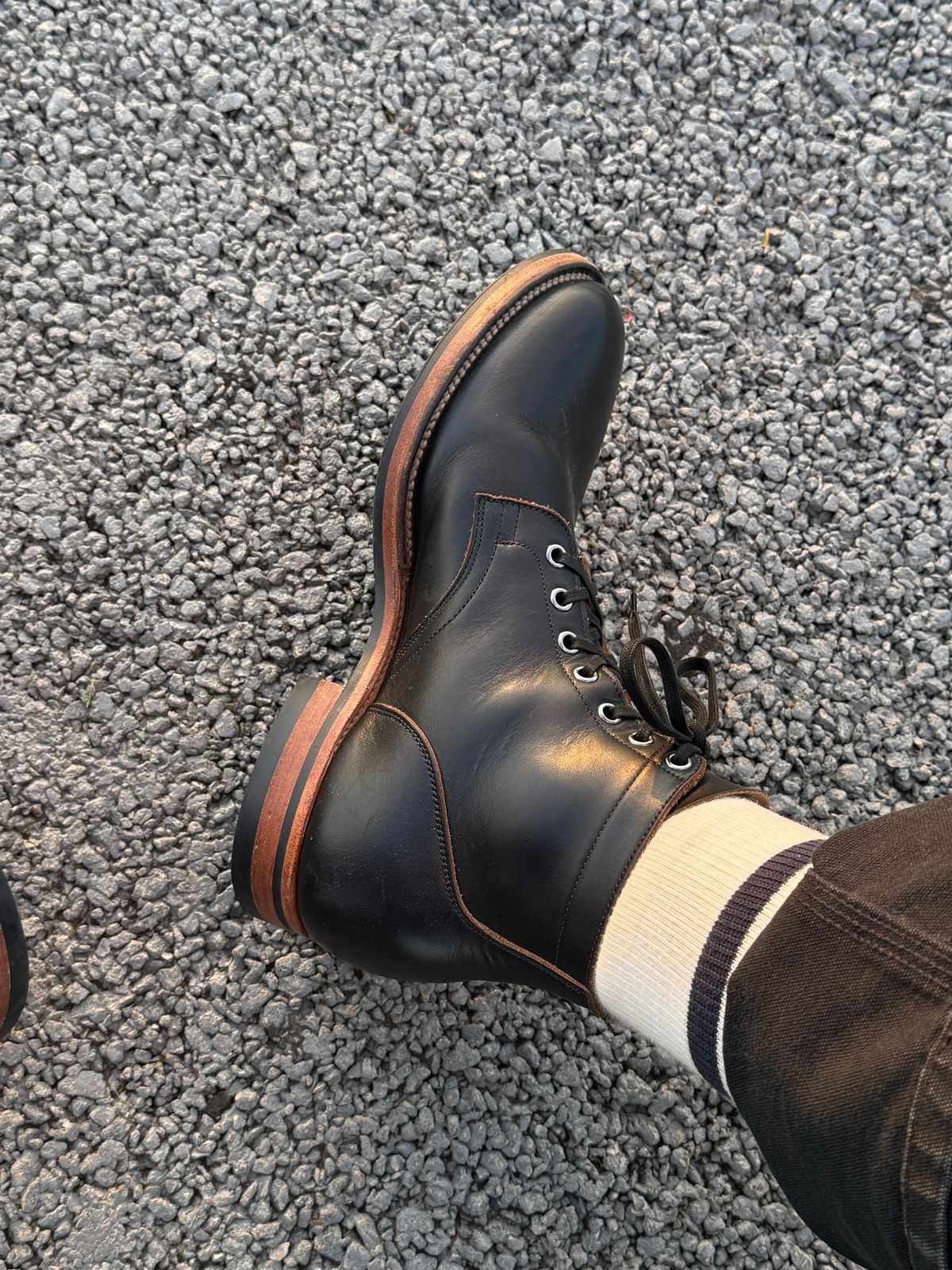 Photo by inventoryism on June 19, 2026 of the Viberg Service Boot in Horween Black Chromexcel.