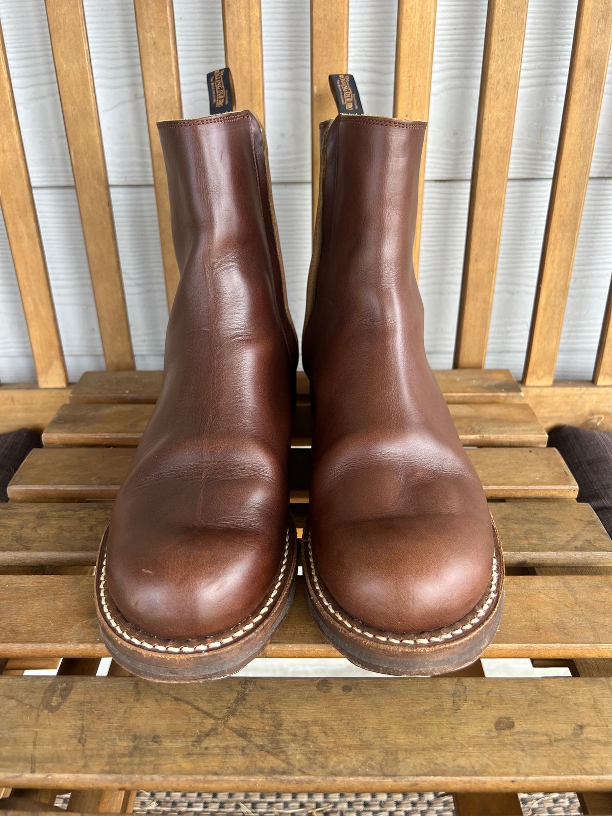 Photo by Manny_Quixote on April 9, 2026 of the Rolling Dub Trio Casper Boot in Horween Brown Chromexcel.