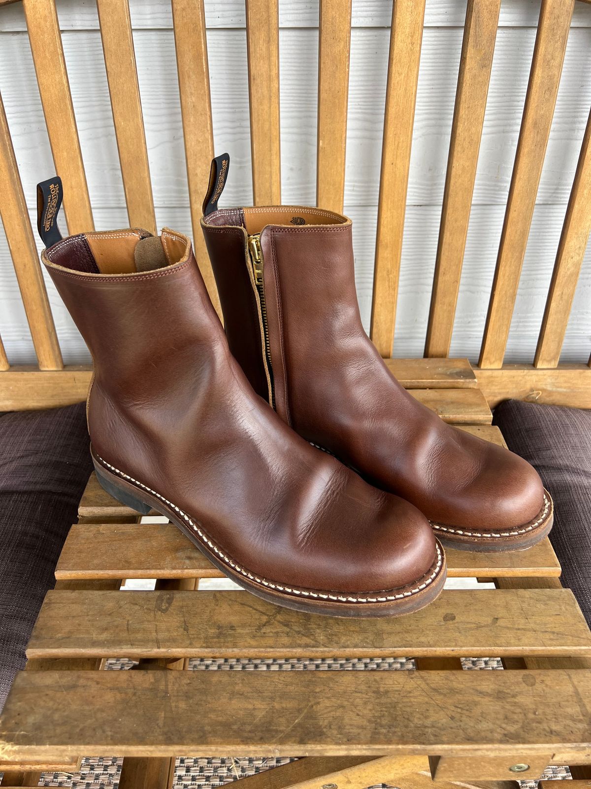 Photo by Manny_Quixote on April 9, 2026 of the Rolling Dub Trio Casper Boot in Horween Brown Chromexcel.