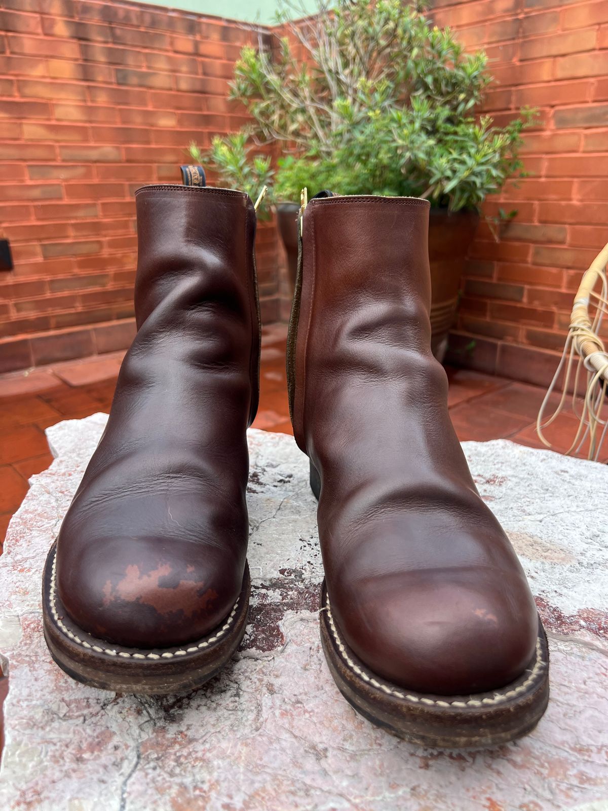 Photo by Manny_Quixote on June 12, 2026 of the Rolling Dub Trio Casper Boot in Horween Brown Chromexcel.