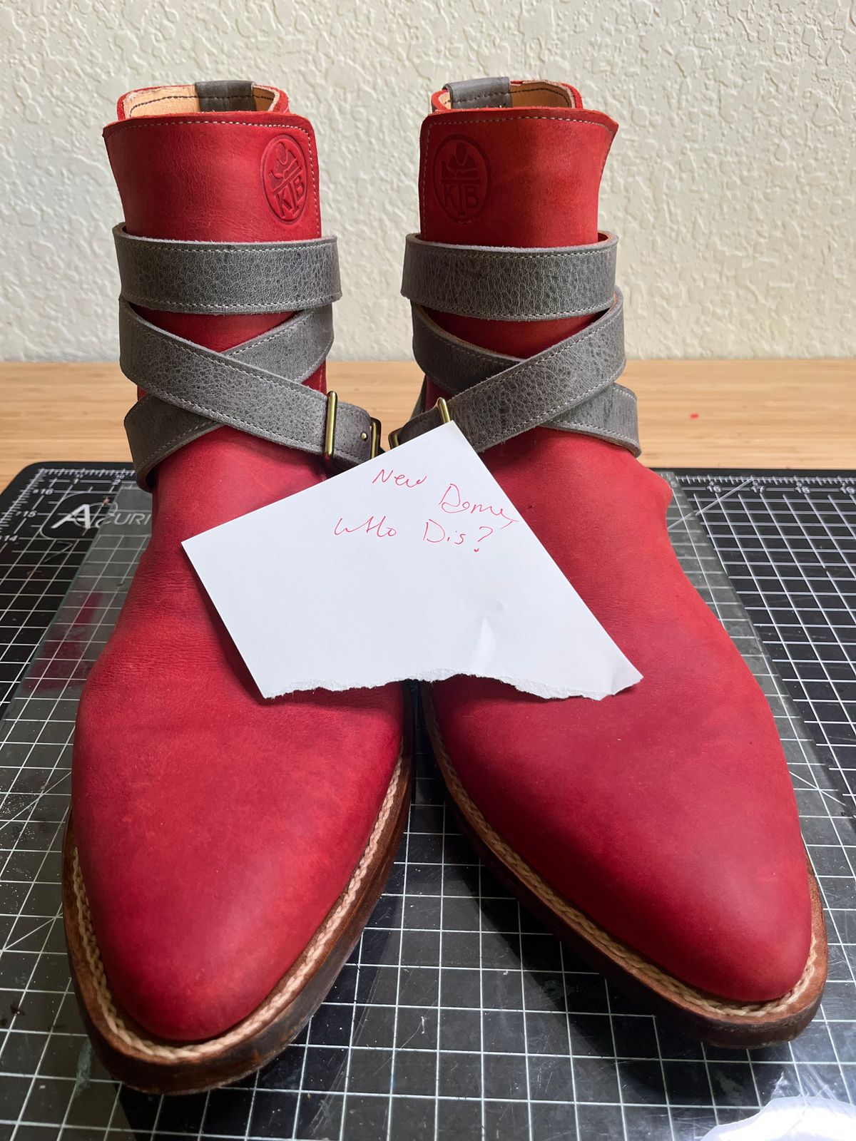Photo by kitchen.table.boots on October 1, 2025 of the Self-Made Double Cross Jodhpurs in Cf Stead Waxy Retan Kudu.