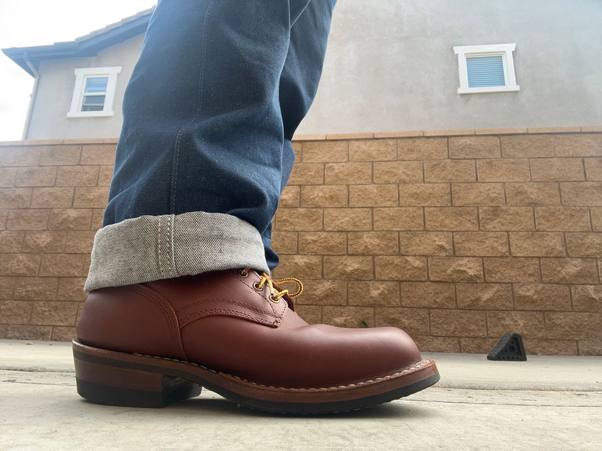 Photo by chriscanecoffee on November 26, 2024 of the White's Packer in Seidel Red Dog Oil Tan.