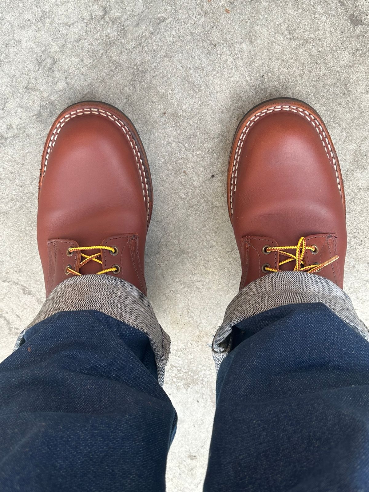 Photo by chriscanecoffee on November 26, 2024 of the White's Packer in Seidel Red Dog Oil Tan.