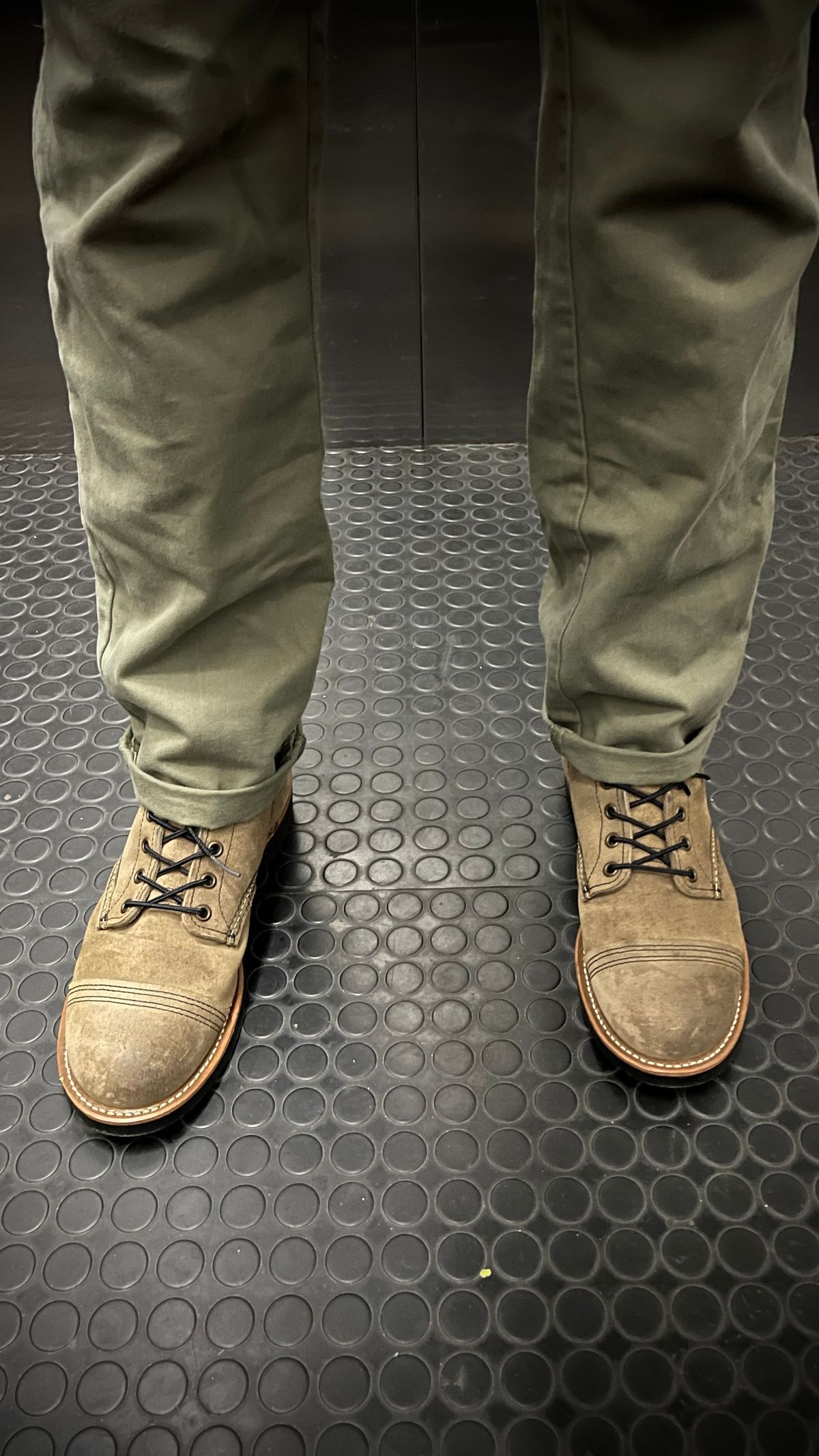 Photo by redwingfromheaven on May 24, 2025 of the Red Wing Iron Ranger in S.B. Foot Slate Muleskinner.