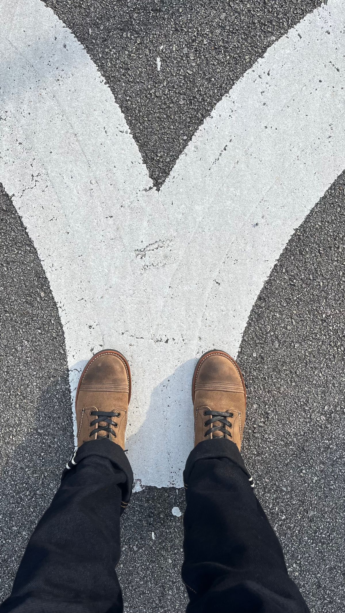 Photo by redwingfromheaven on June 23, 2025 of the Red Wing Iron Ranger in S.B. Foot Slate Muleskinner.