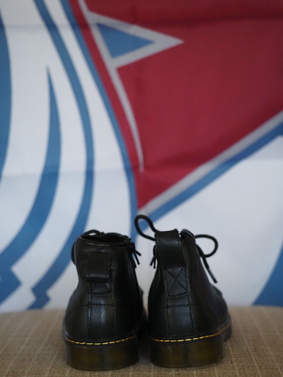 Photo by Little_Pods on October 2, 2025 of the Piper Finn Black-Combat Boot in Unknown Leather.