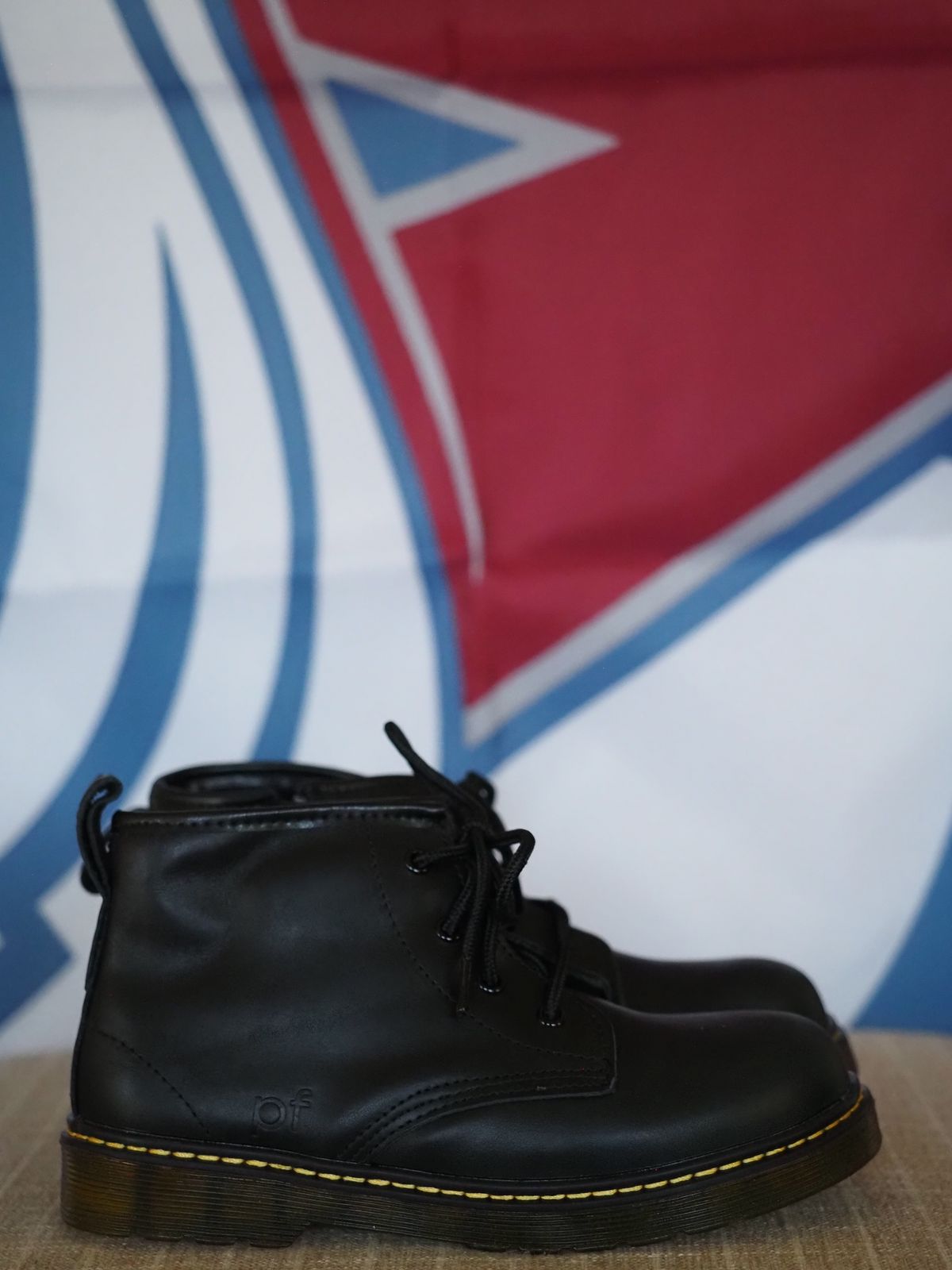 Photo by Little_Pods on October 2, 2025 of the Piper Finn Black-Combat Boot in Unknown Leather.