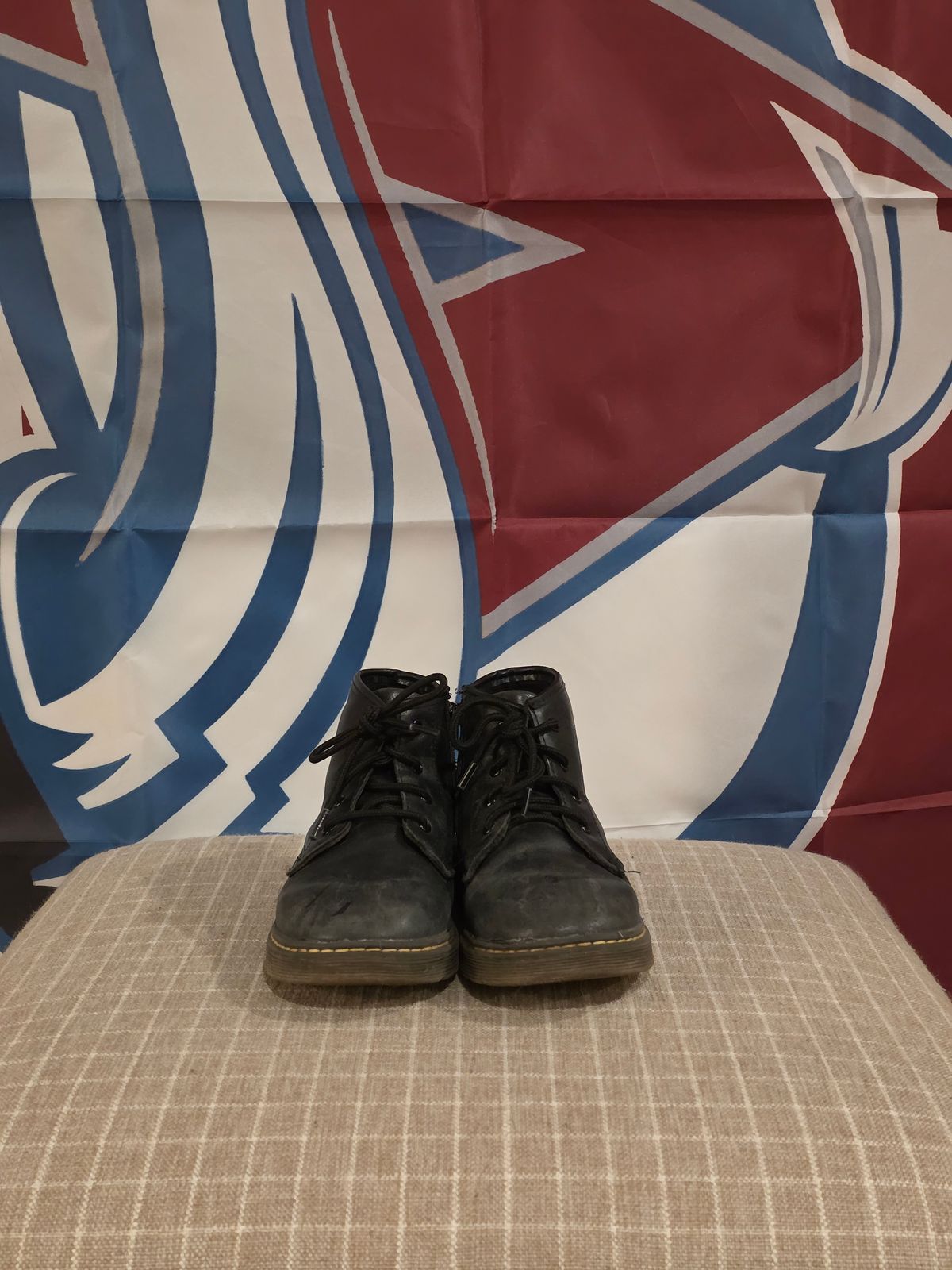 Photo by Little_Pods on November 6, 2025 of the Piper Finn Black-Combat Boot in Unknown Leather.