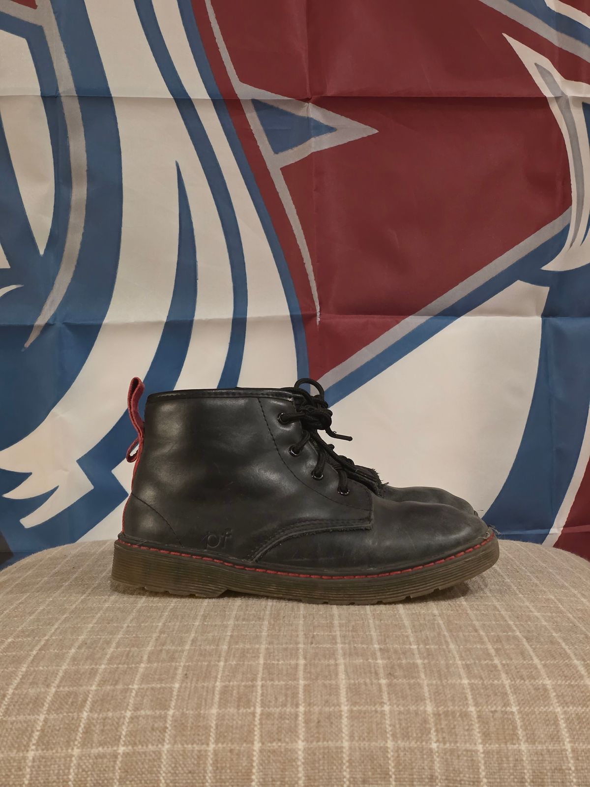 Photo by Little_Pods on November 6, 2025 of the Piper Finn Raven-Combat Boots in Unknown Leather.