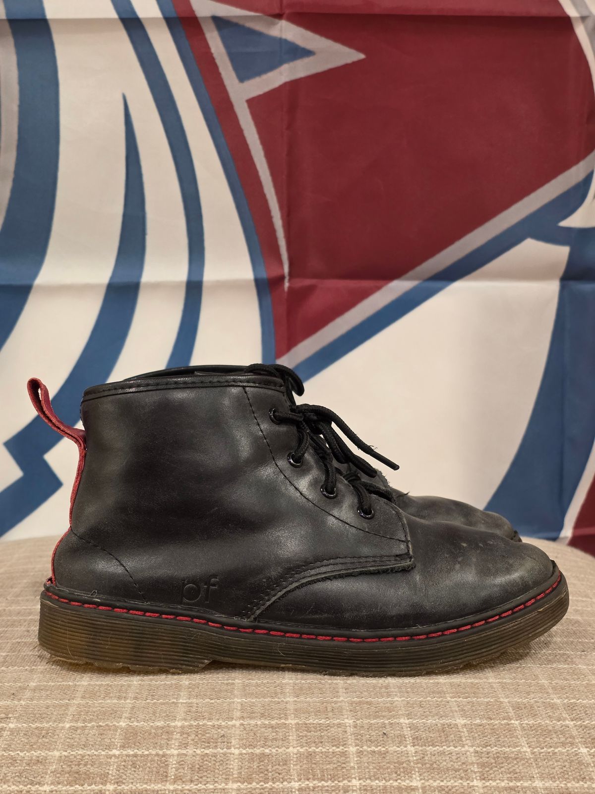 Photo by Little_Pods on December 6, 2025 of the Piper Finn Raven-Combat Boots in Unknown Leather.