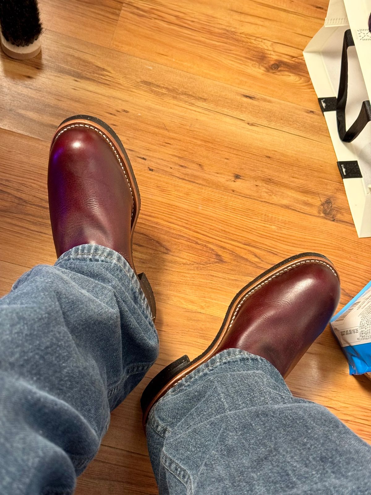 Photo by Lingo on May 21, 2026 of the Chippewa 7" Engineer Boot in Brunette Waterproof Full Grain.