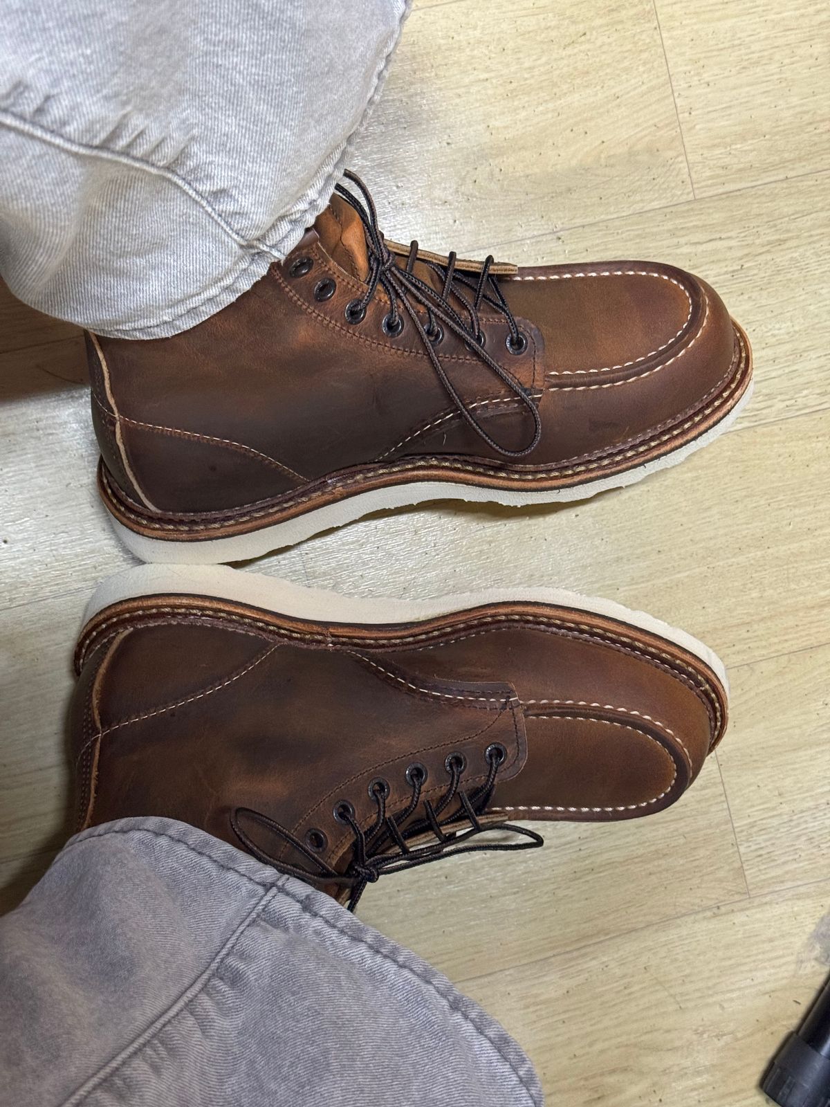 Photo by Lingo on February 27, 2026 of the Red Wing 1907 in S.B. Foot Copper Rough and Tough.