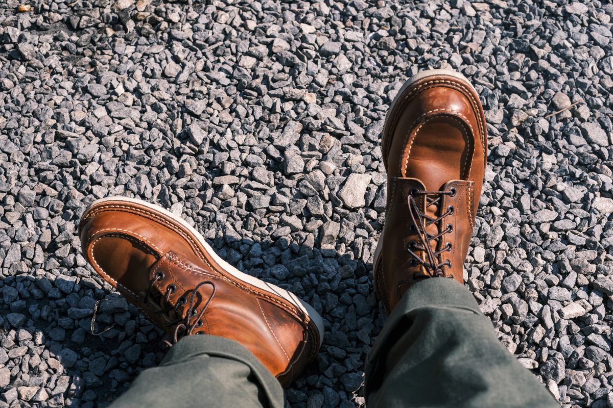 Photo by Lingo on April 8, 2026 of the Red Wing 1907 in S.B. Foot Copper Rough and Tough.