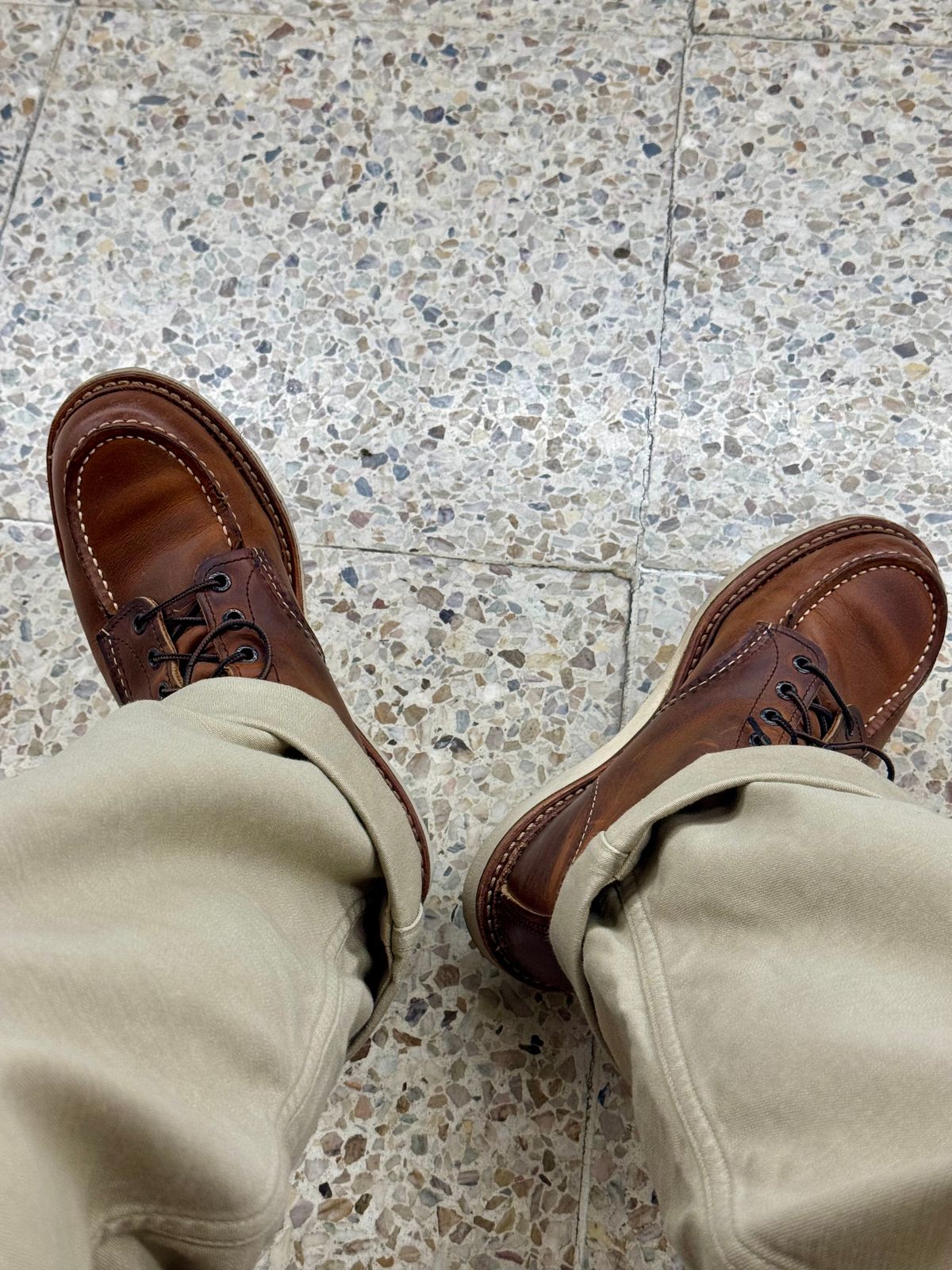 Photo by Lingo on April 17, 2026 of the Red Wing 1907 in S.B. Foot Copper Rough and Tough.