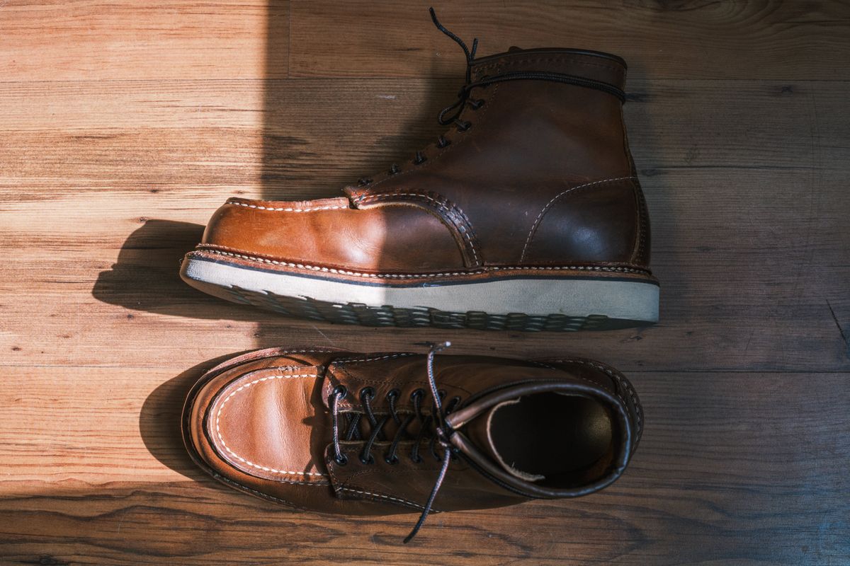 Photo by Lingo on April 18, 2026 of the Red Wing 1907 in S.B. Foot Copper Rough and Tough.