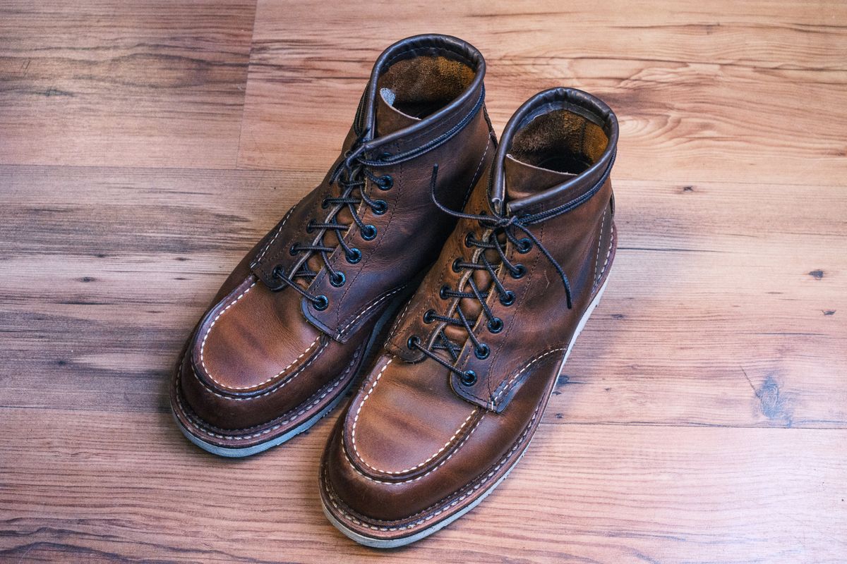 Photo by Lingo on April 18, 2026 of the Red Wing 1907 in S.B. Foot Copper Rough and Tough.