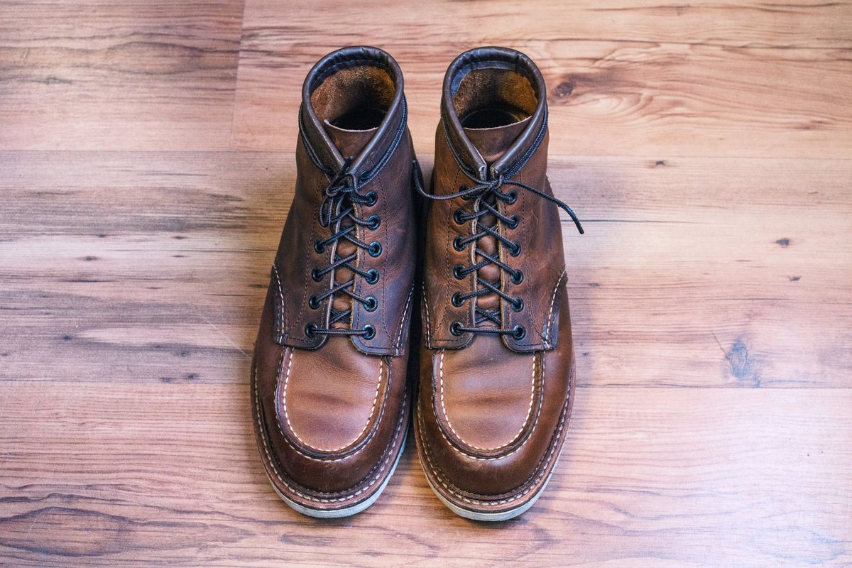 Photo by Lingo on April 18, 2026 of the Red Wing 1907 in S.B. Foot Copper Rough and Tough.