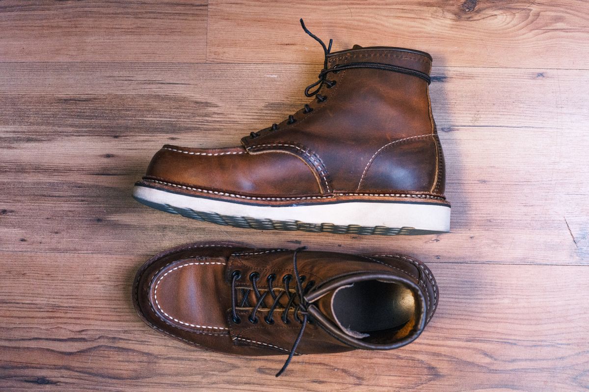 Photo by Lingo on April 18, 2026 of the Red Wing 1907 in S.B. Foot Copper Rough and Tough.
