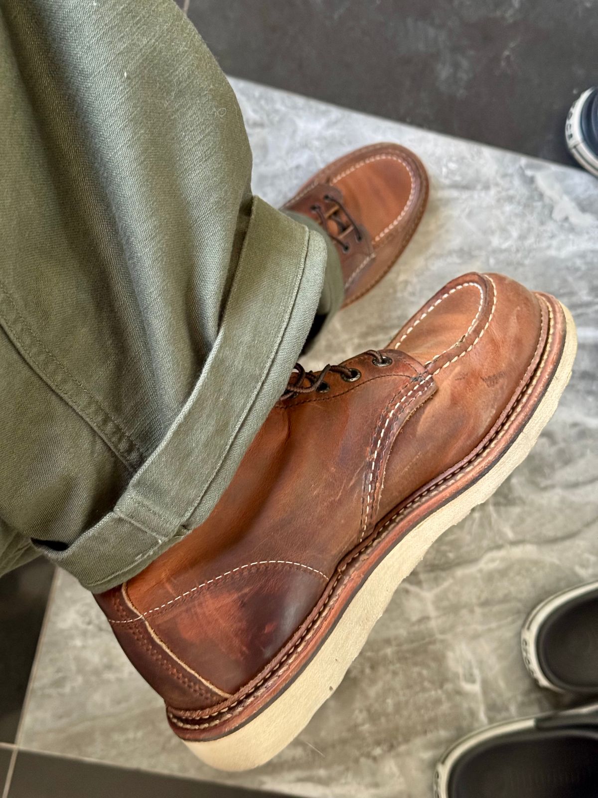 Photo by Lingo on April 26, 2026 of the Red Wing 1907 in S.B. Foot Copper Rough and Tough.