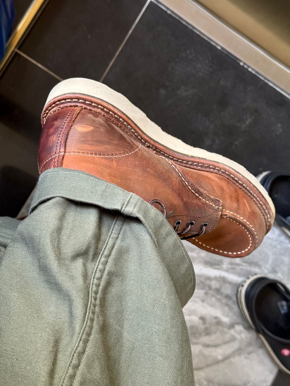 Photo by Lingo on April 26, 2026 of the Red Wing 1907 in S.B. Foot Copper Rough and Tough.