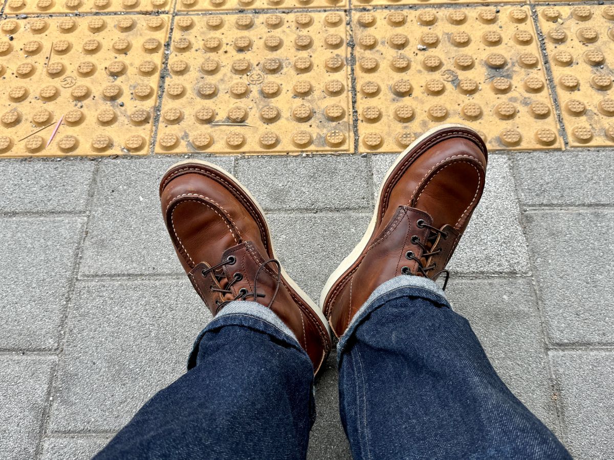 Photo by Lingo on June 27, 2026 of the Red Wing 1907 in S.B. Foot Copper Rough and Tough.