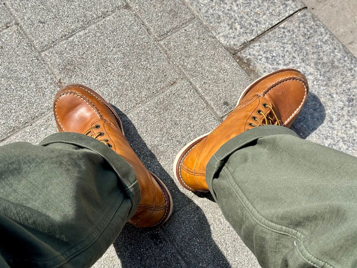 Photo by Lingo on April 12, 2026 of the Red Wing 6-Inch Classic Moc in S.B. Foot Oro Legacy.