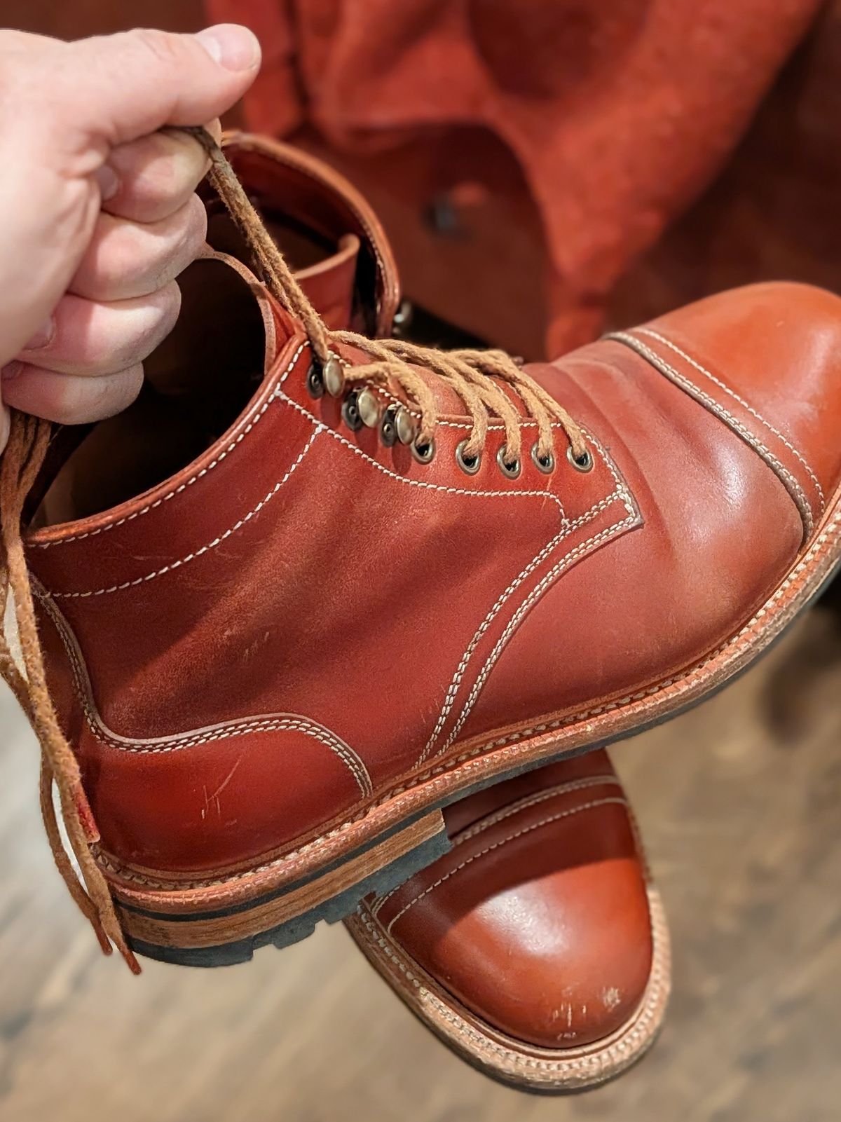 Photo by Cellardoor on November 15, 2025 of the Parkhurst The Richmond in Maryam Bruciato TPR Horsebutt.