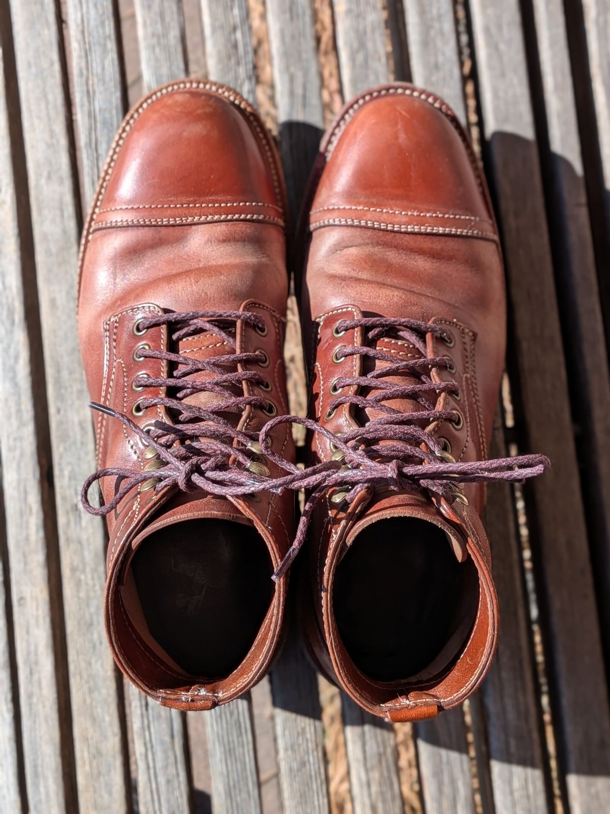 Photo by Cellardoor on February 4, 2026 of the Parkhurst The Richmond in Maryam Bruciato TPR Horsebutt.