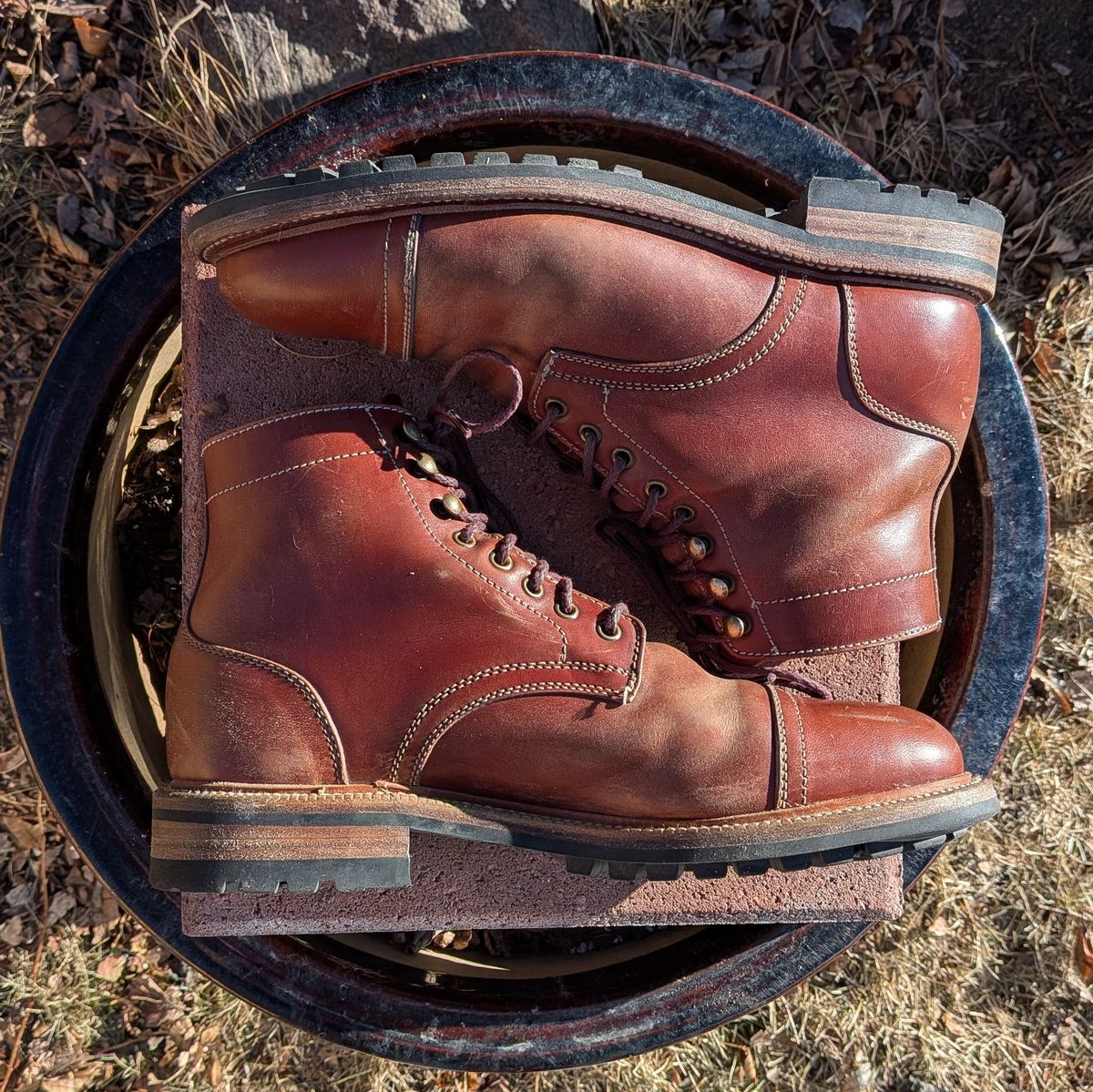 Photo by Cellardoor on March 4, 2026 of the Parkhurst The Richmond in Maryam Bruciato TPR Horsebutt.