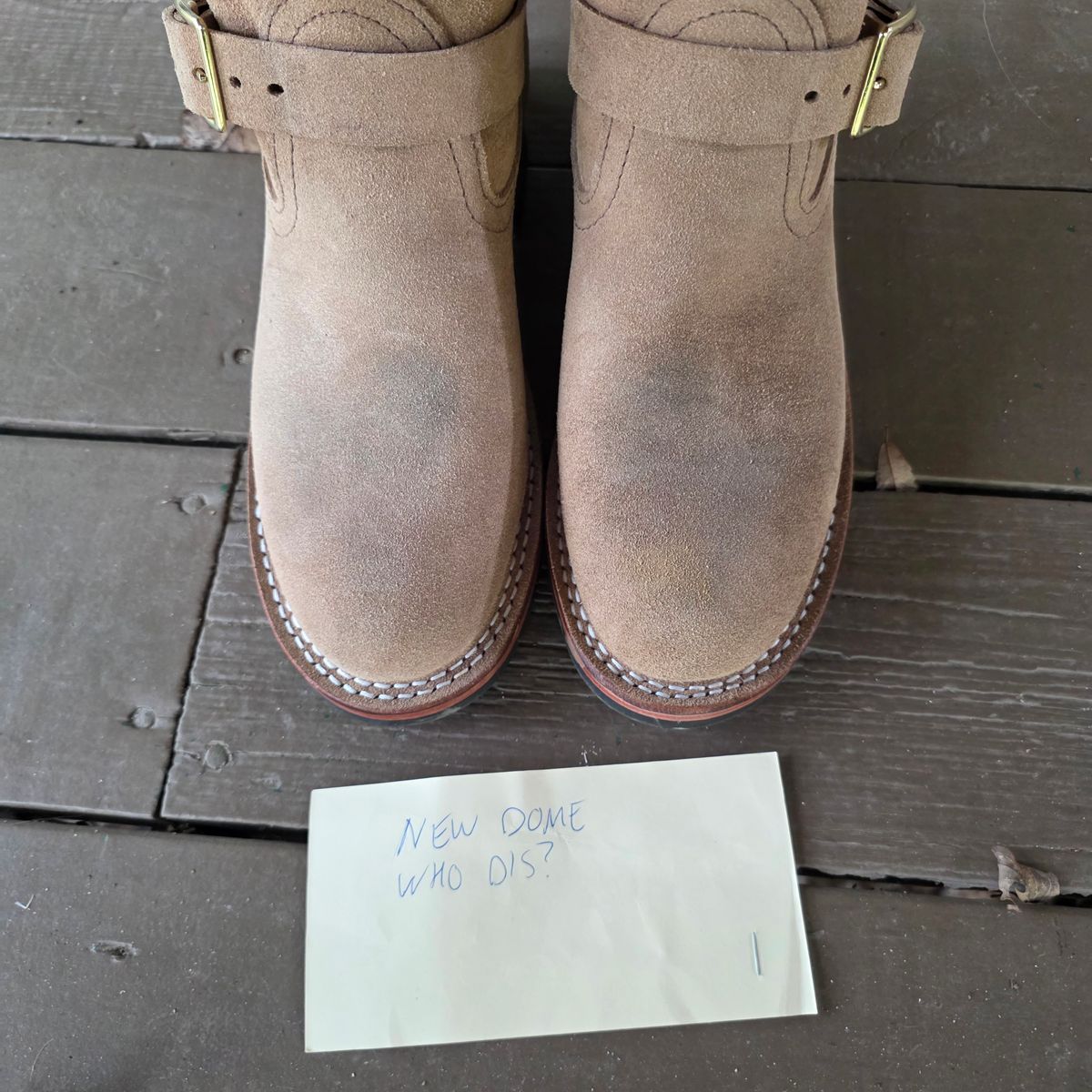 Photo by sand on October 5, 2025 of the Nicks Nicks / Brakeman in Nicks / Brown CXL Roughout.